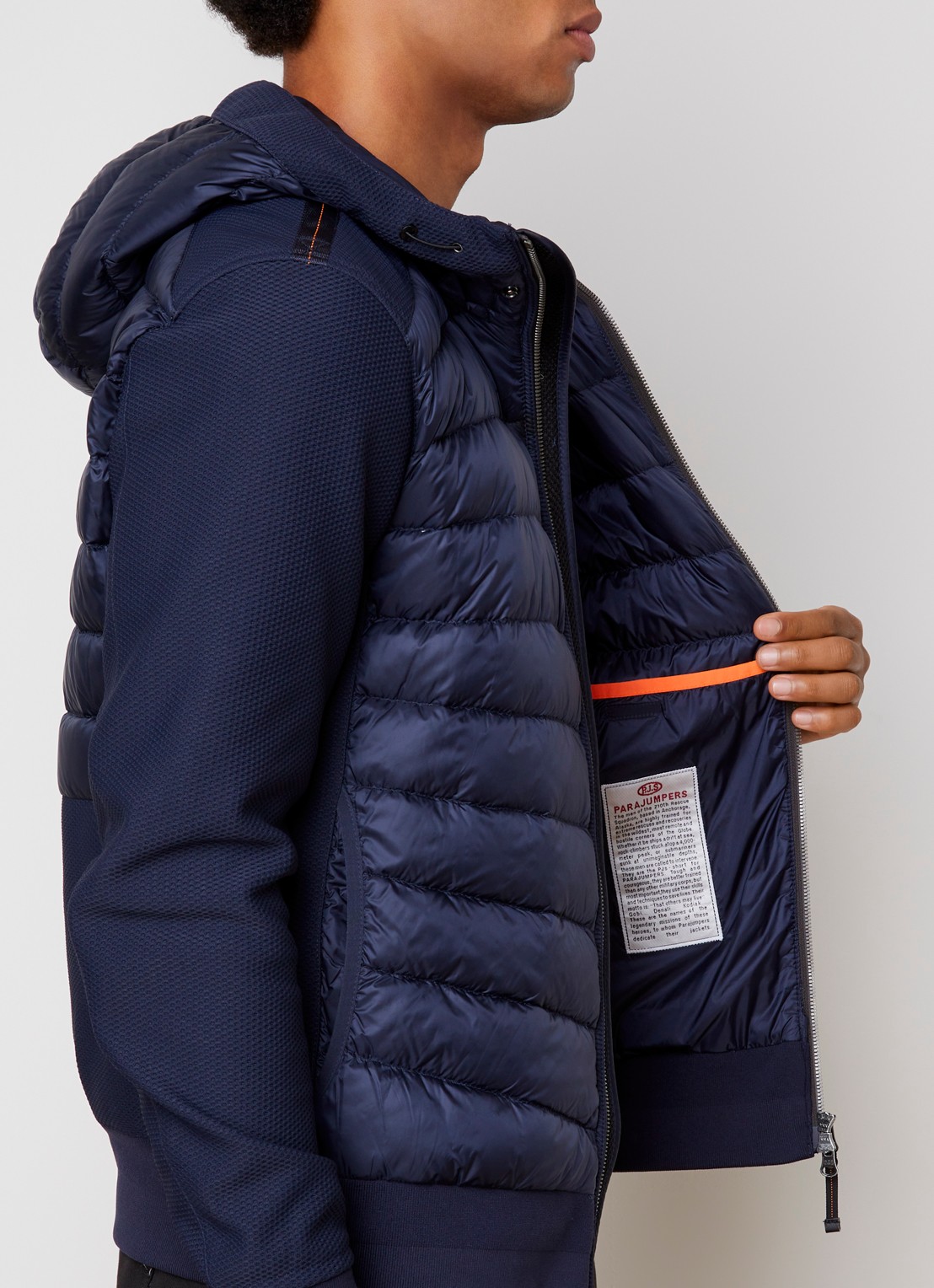 Parajumpers Buck jack met donsvulling en steekzakken - detail 5 donkerblauw