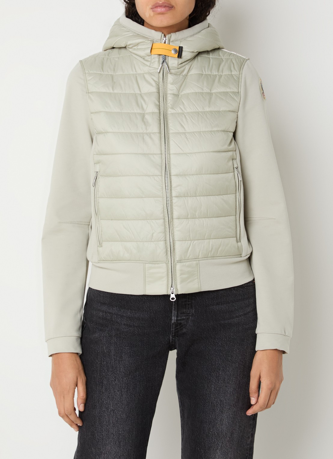Parajumpers Caelie gewatteerd jack met capuchon - detail 2 groen