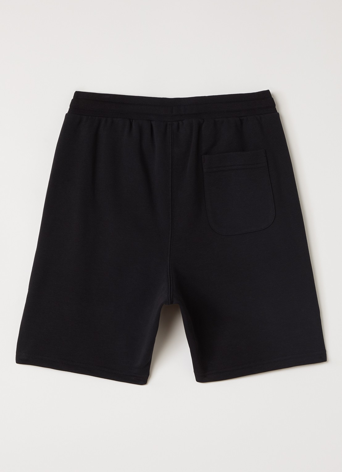 Parajumpers Cairo straight fit korte joggingbroek met logo - voorkant 2 zwart
