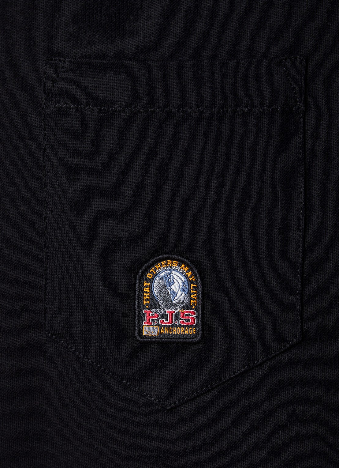 Parajumpers Caspian longsleeve met borstzak en logo - detail 4 zwart