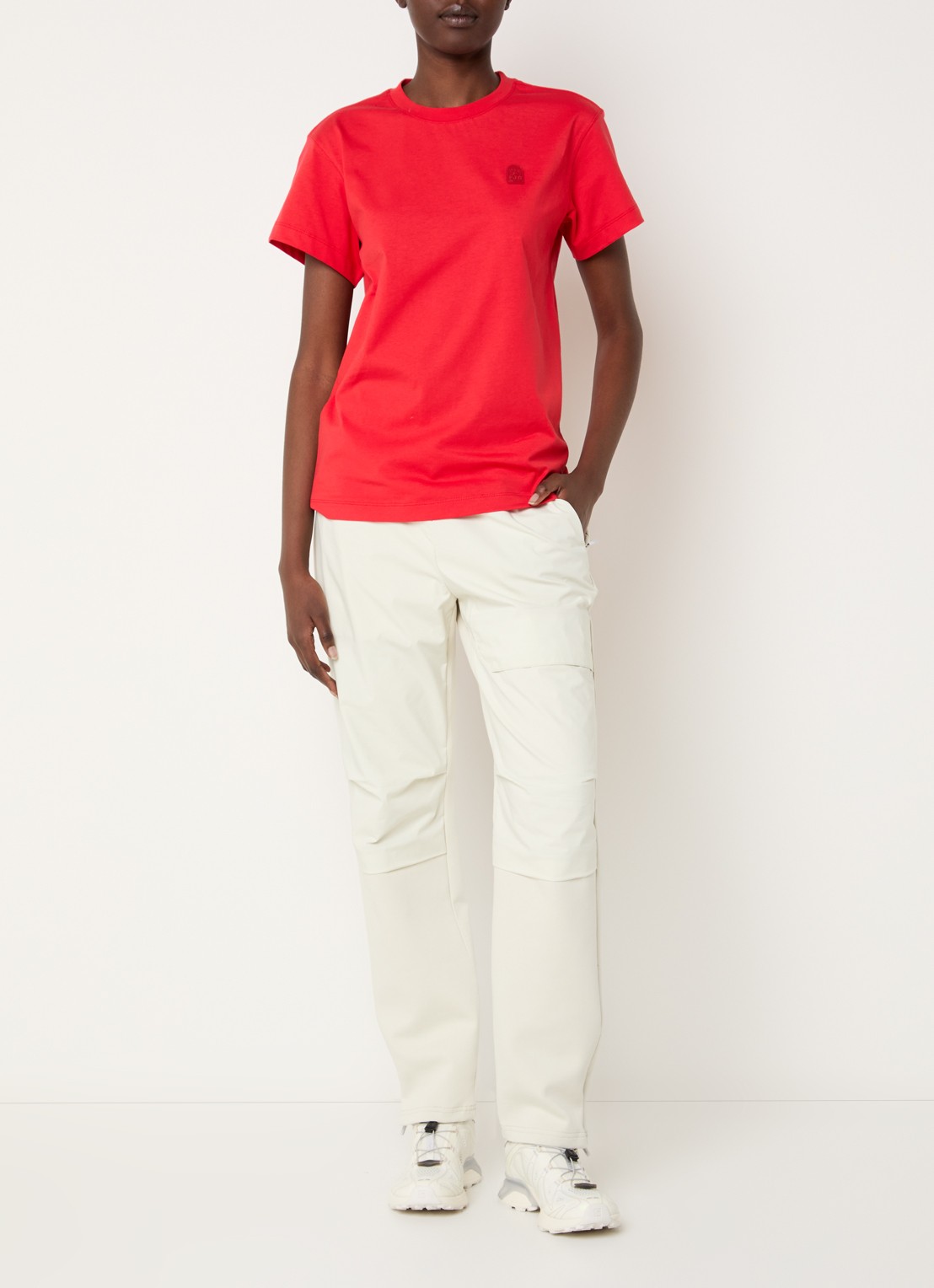 Parajumpers Chara T-shirt met logo - voorkant 2 rood