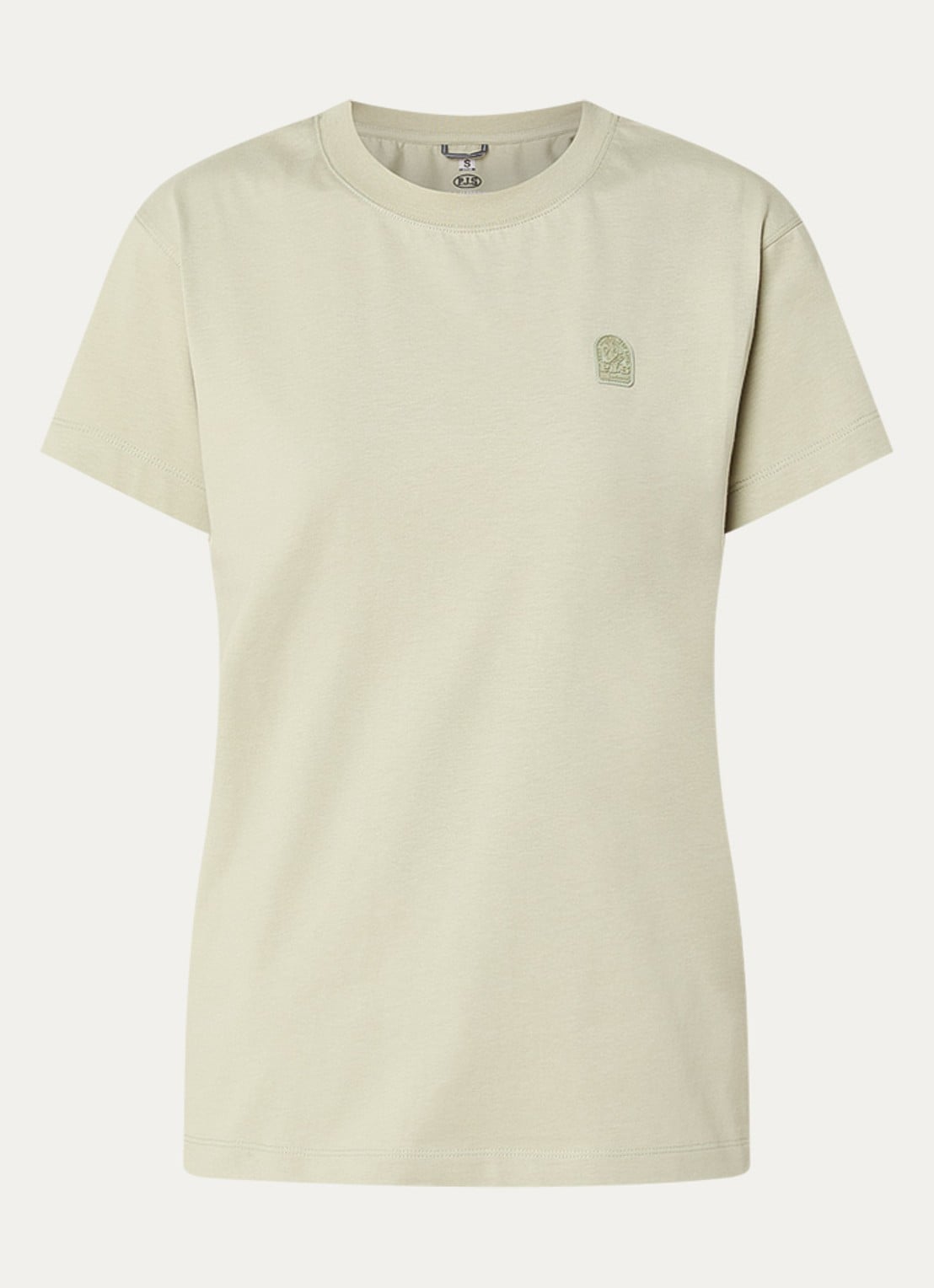 Parajumpers Chara T-shirt met logo - voorkant lindegroen
