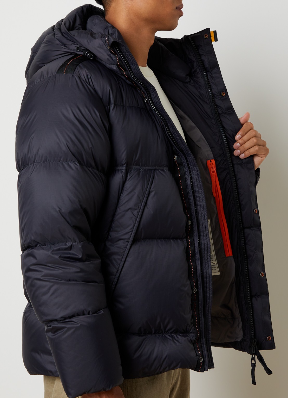 Parajumpers Cloud puffer jas met donsvulling en ritszakken - detail 2 zwart