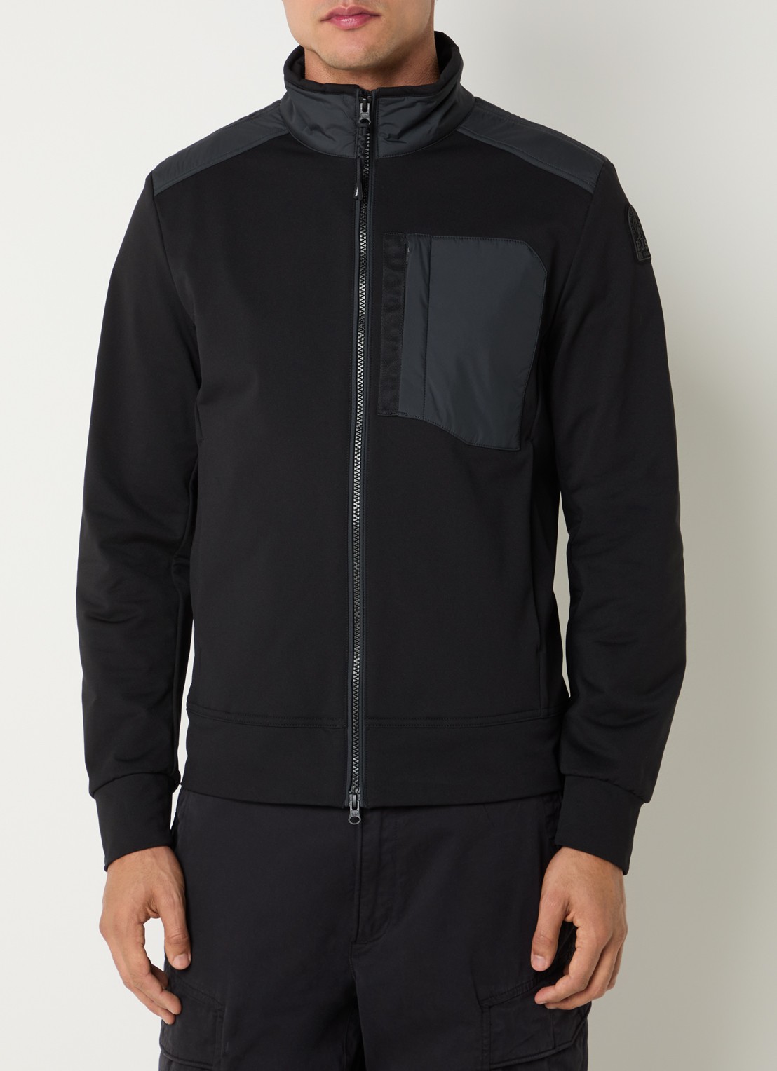 Parajumpers Douglas softshell jack met borstzak - detail 4 zwart