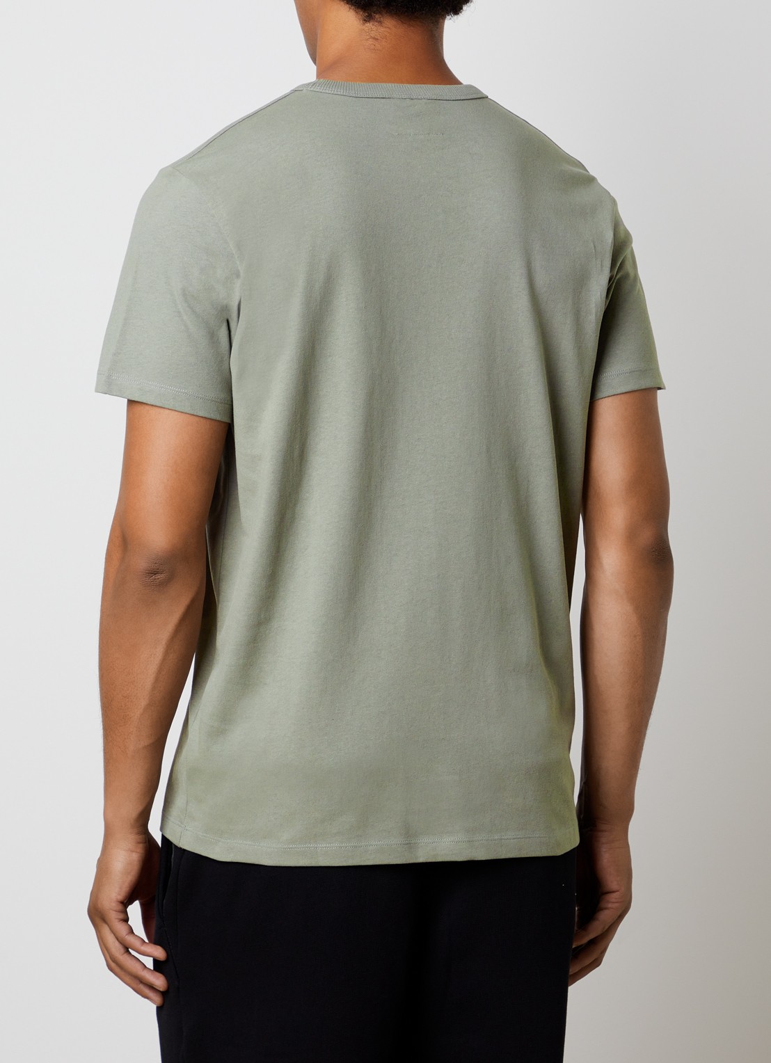 Parajumpers Elio T-shirt met logoborduring - achterkant grijs
