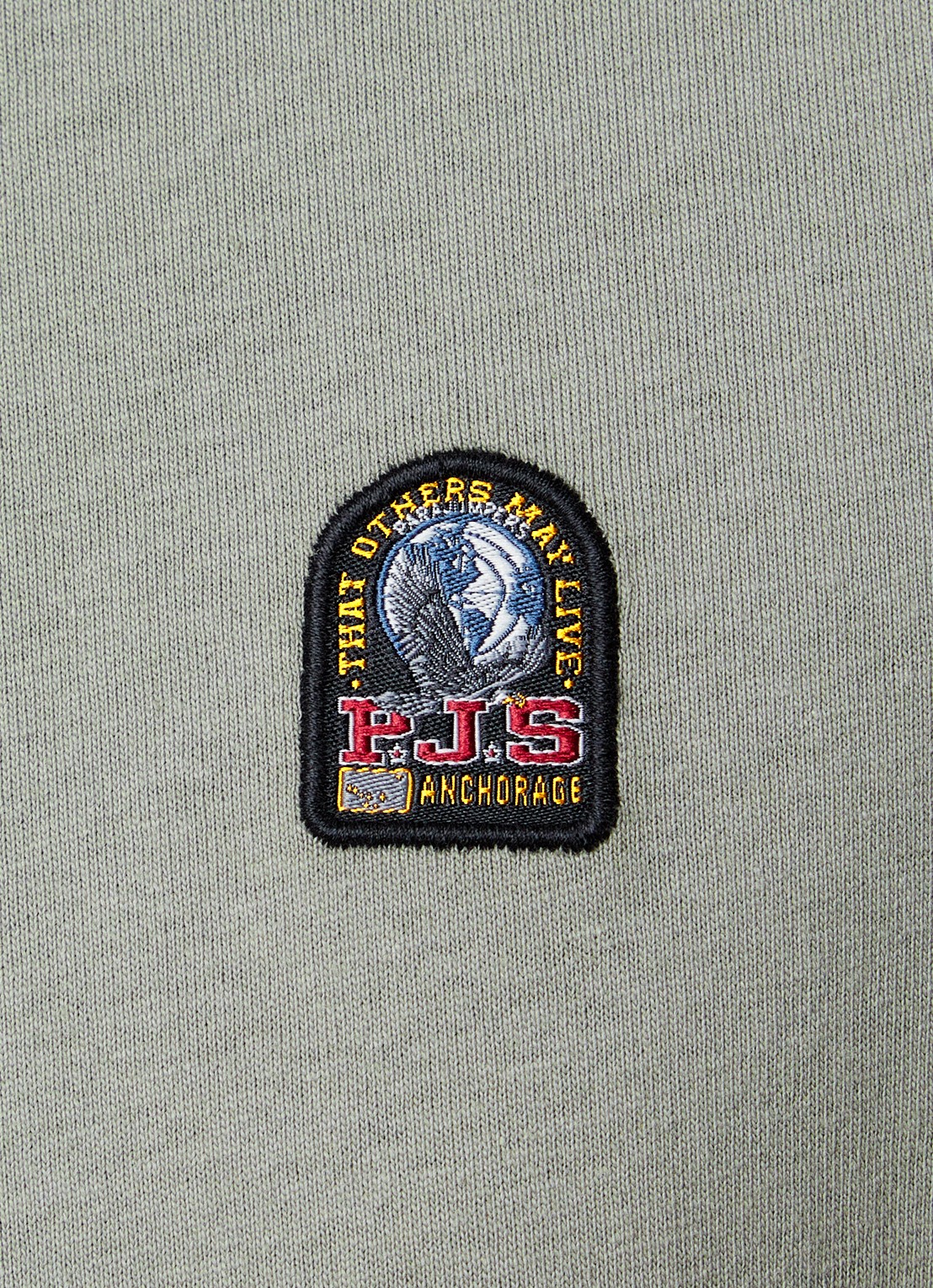 Parajumpers Elio T-shirt met logoborduring - detail 5 grijs