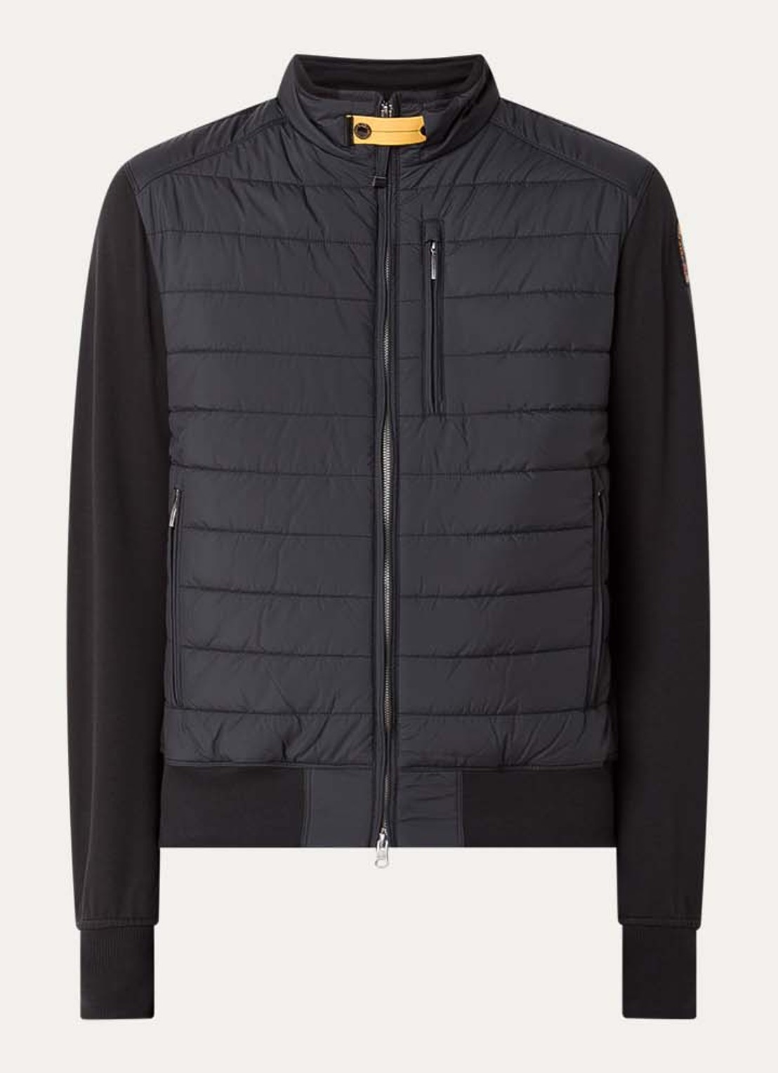 Parajumpers Elliot gewatteerd jack met donsvulling - voorkant 3 zwart