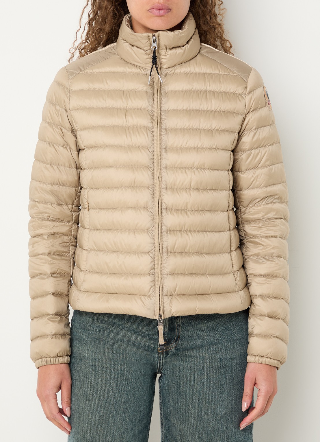 Parajumpers Emilia puffer jack met donsvulling - detail 4 beige