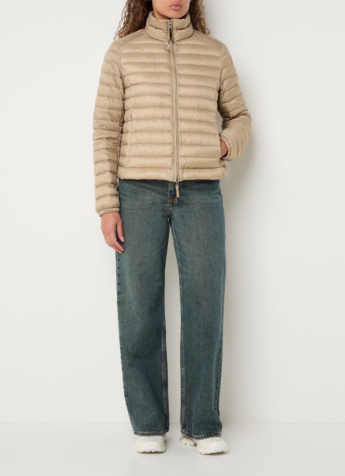 Parajumpers Emilia puffer jack met donsvulling - voorkant 3 beige