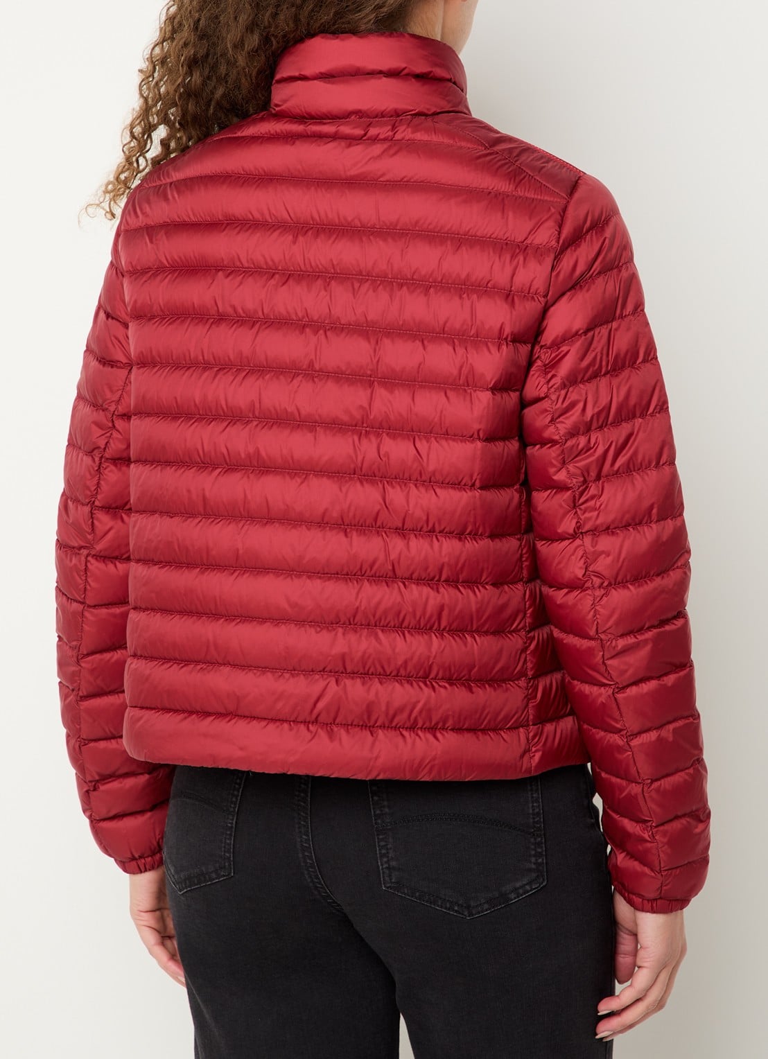 Parajumpers Emilia puffer jack met donsvulling - achterkant bordeauxrood