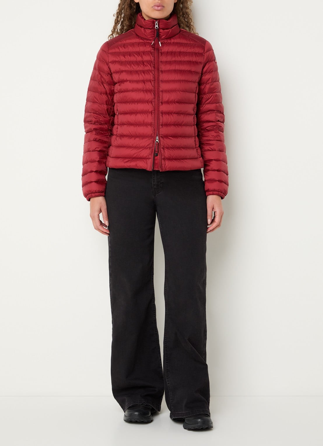 Parajumpers Emilia puffer jack met donsvulling - voorkant 3 bordeauxrood