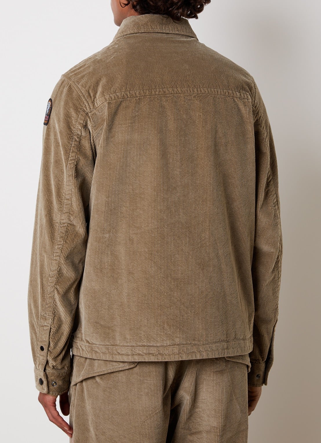 Parajumpers Galross overshirt van corduroy - achterkant 3 zand