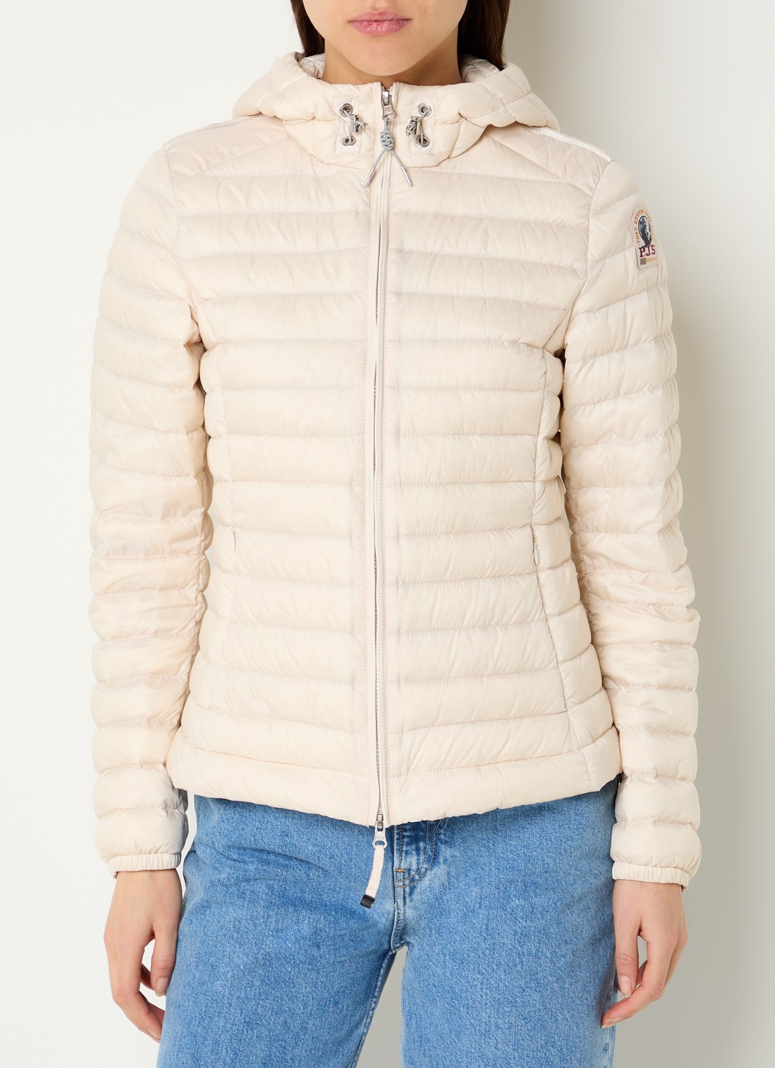 Parajumpers Genie puffer jack met donsvulling - detail 4 wit