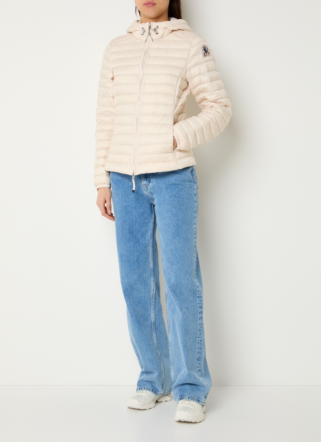 Parajumpers Genie puffer jack met donsvulling - voorkant 2 wit
