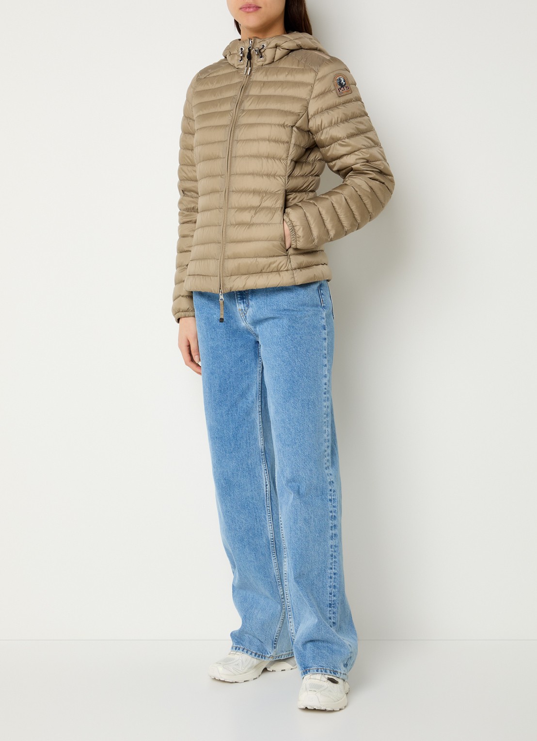 Parajumpers Genie puffer jack met donsvulling - voorkant 4 mosgroen