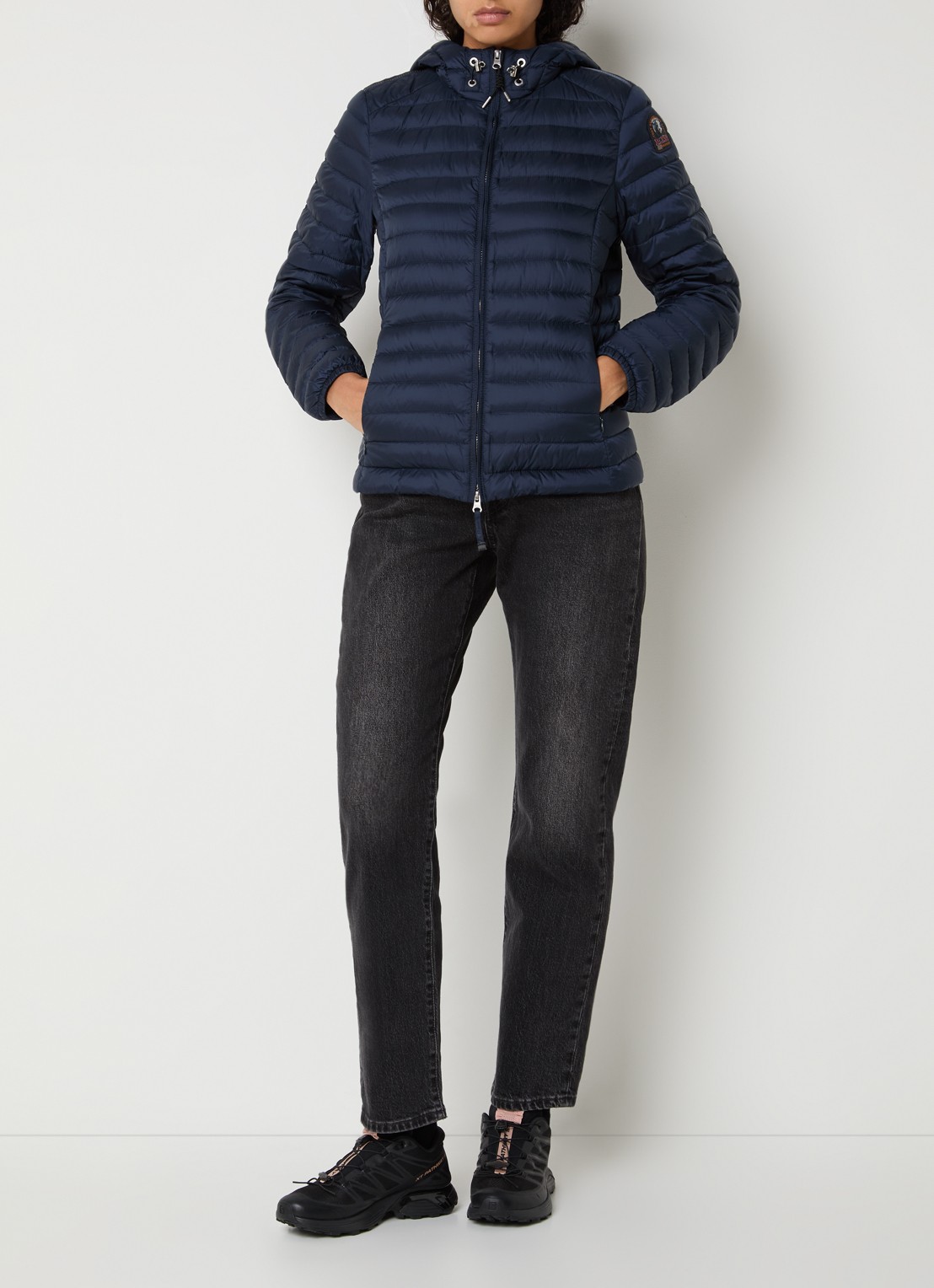 Parajumpers Genie puffer jack met donsvulling - voorkant 2 donkerblauw