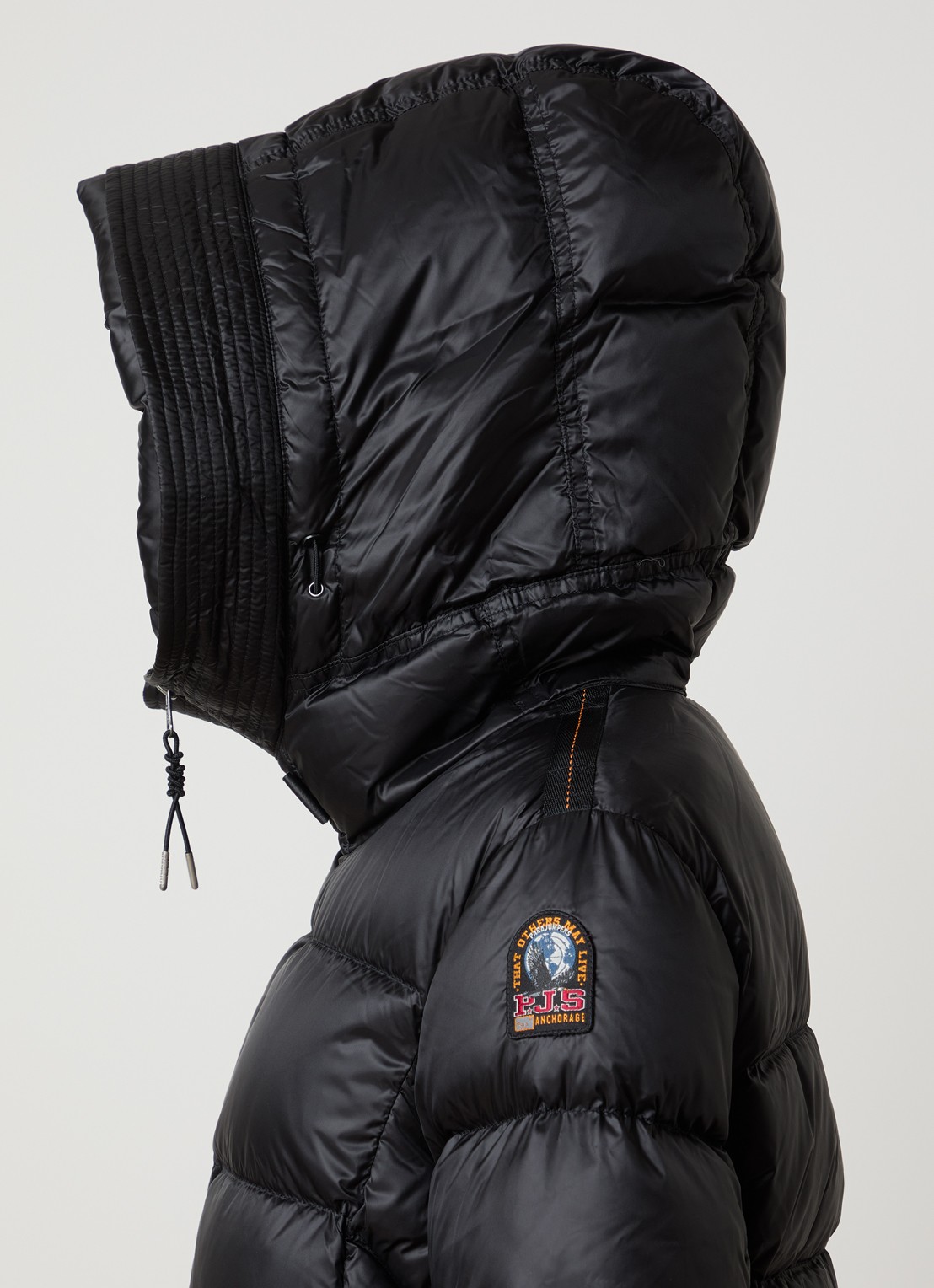 Parajumpers Gewatteerde puffer jas met donsvulling - detail 2 zwart