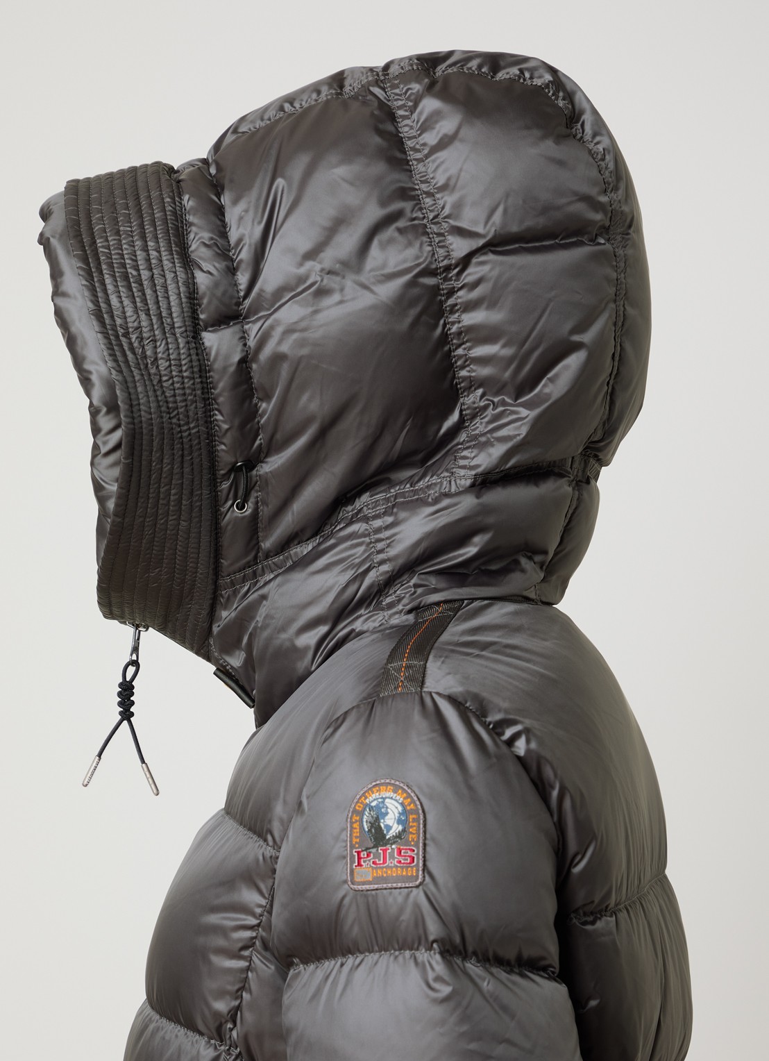 Parajumpers Gewatteerde puffer jas met donsvulling - detail 4 grijs