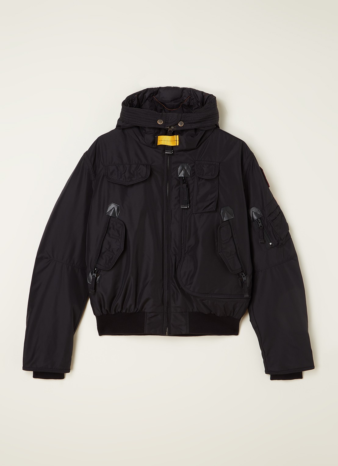 Parajumpers Gobi Base bomberjack met donsvulling - voorkant zwart