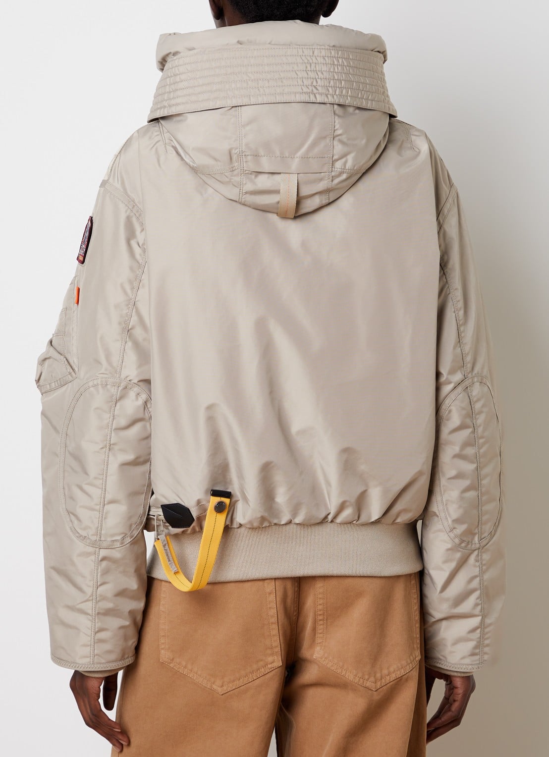 Parajumpers Gobi bomberjack met donsvulling en capuchon - achterkant 6 donkerbeige
