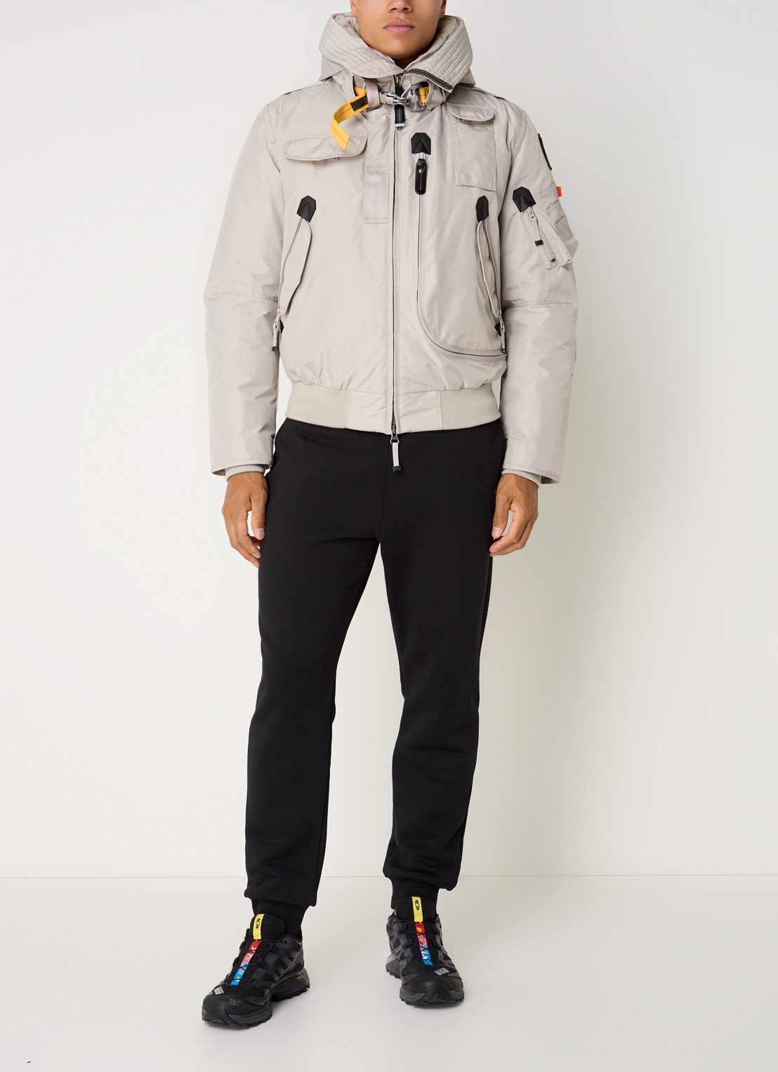 Parajumpers Gobi bomberjack met donsvulling en uitneembare voering - voorkant 4 beige