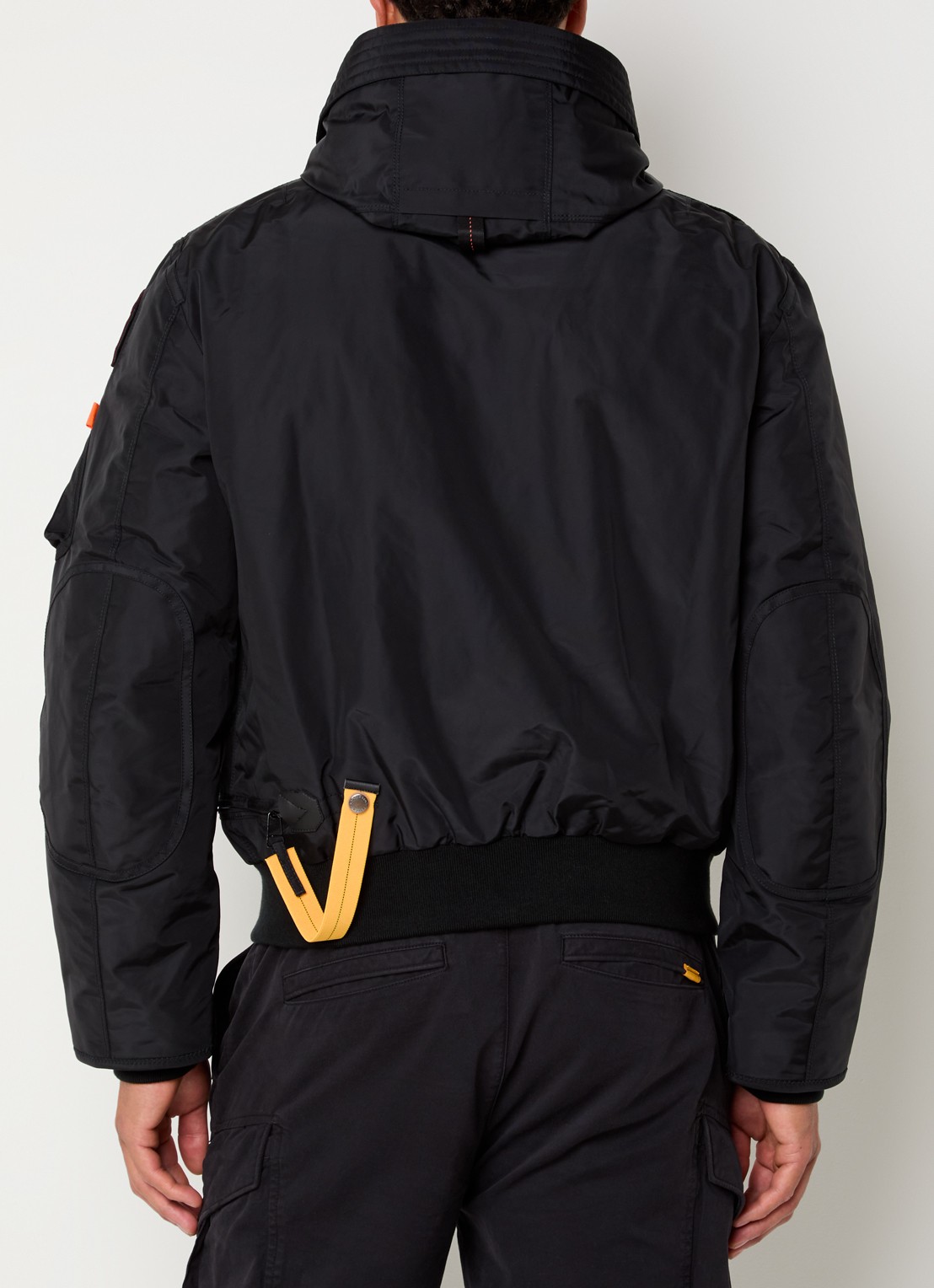 Parajumpers Gobi gewatteerd bomberjack met donsvulling en logoborduring - achterkant 3 zwart