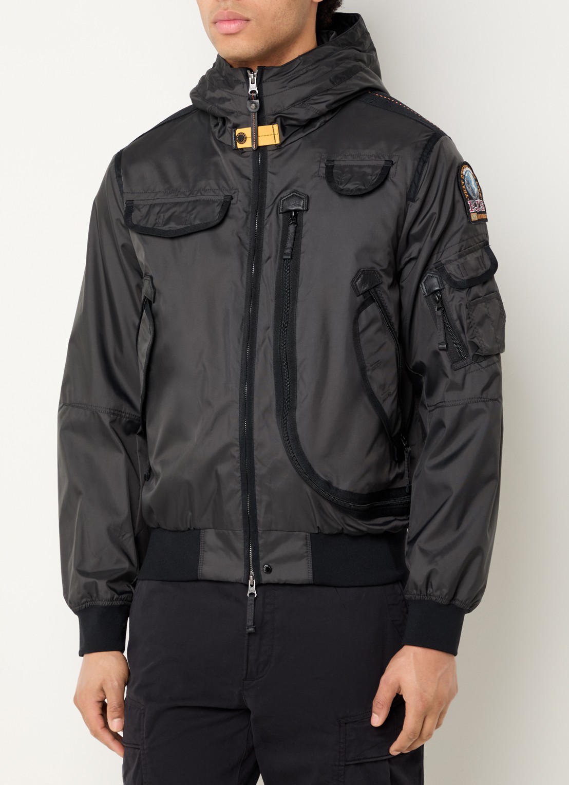 Parajumpers Gobi gewatteerd jack met donsvulling en capuchon - detail beige