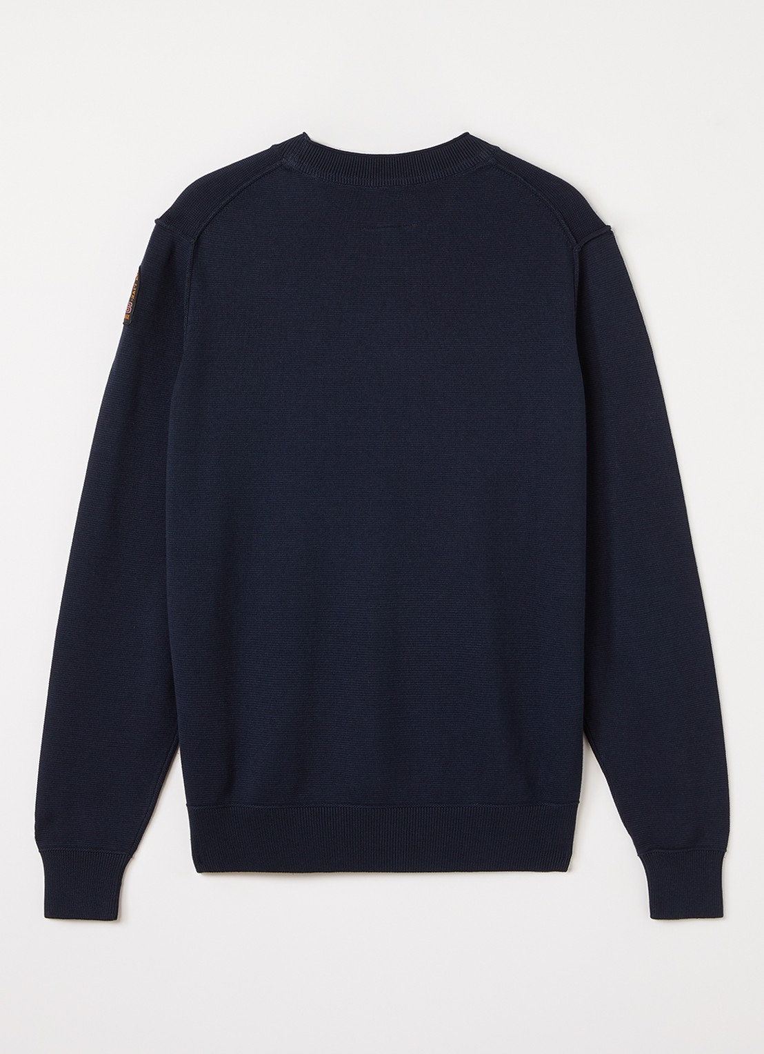 Parajumpers Grofgebreide pullover met ronde hals - voorkant 3 donkerblauw