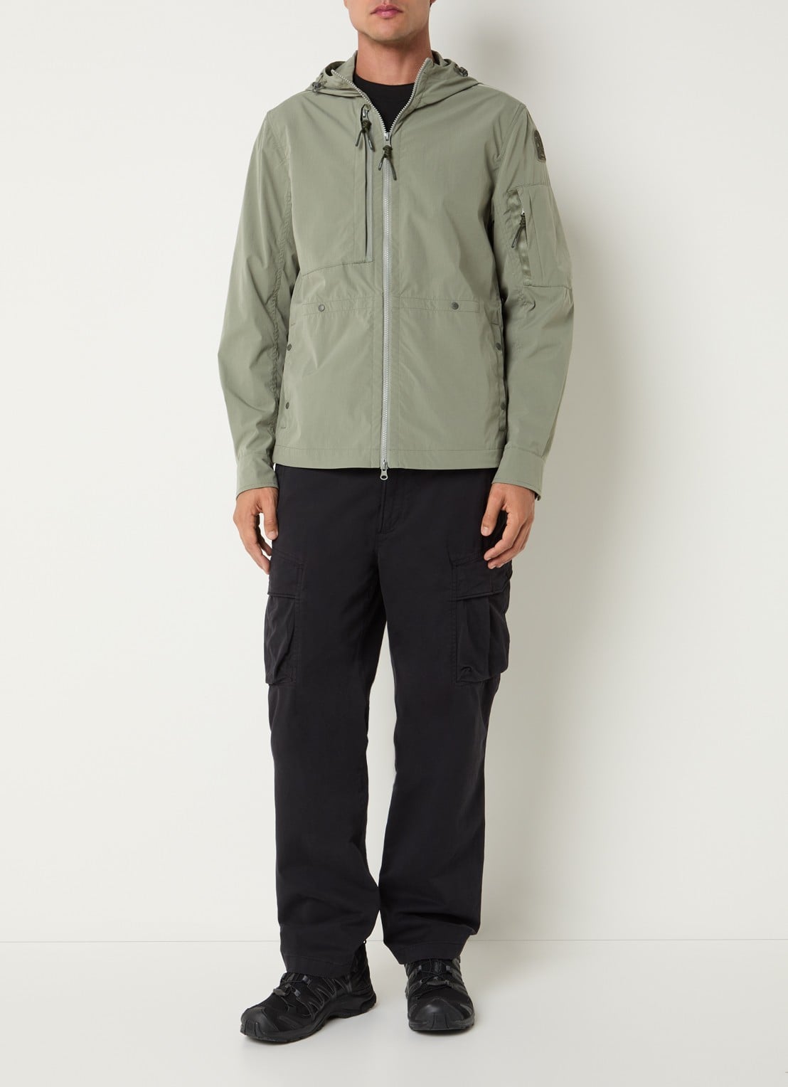 Parajumpers Inverness jack met capuchon en steekzakken - voorkant 3 groen