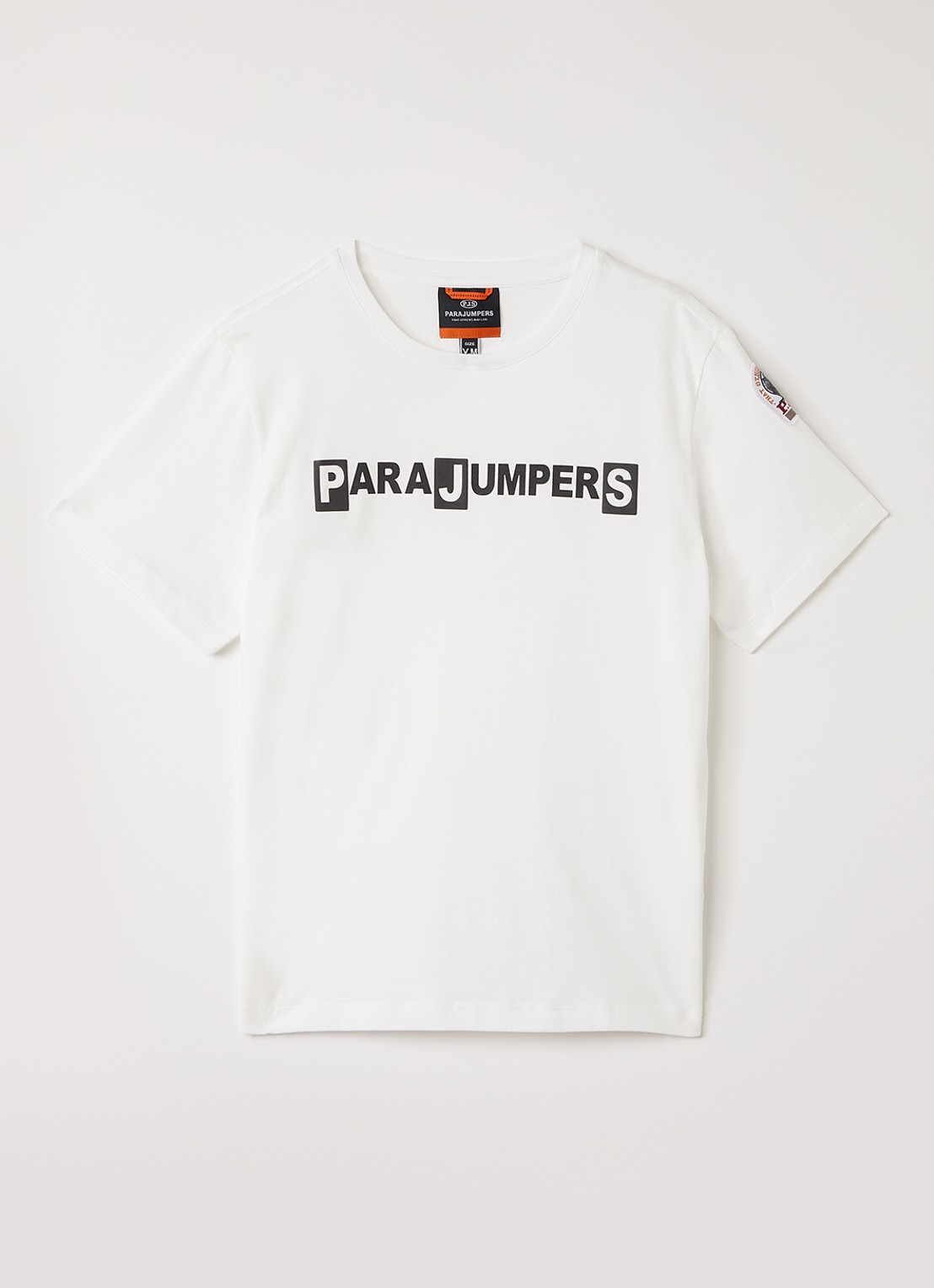 Parajumpers Iseo T-shirt met logoprint - voorkant wit