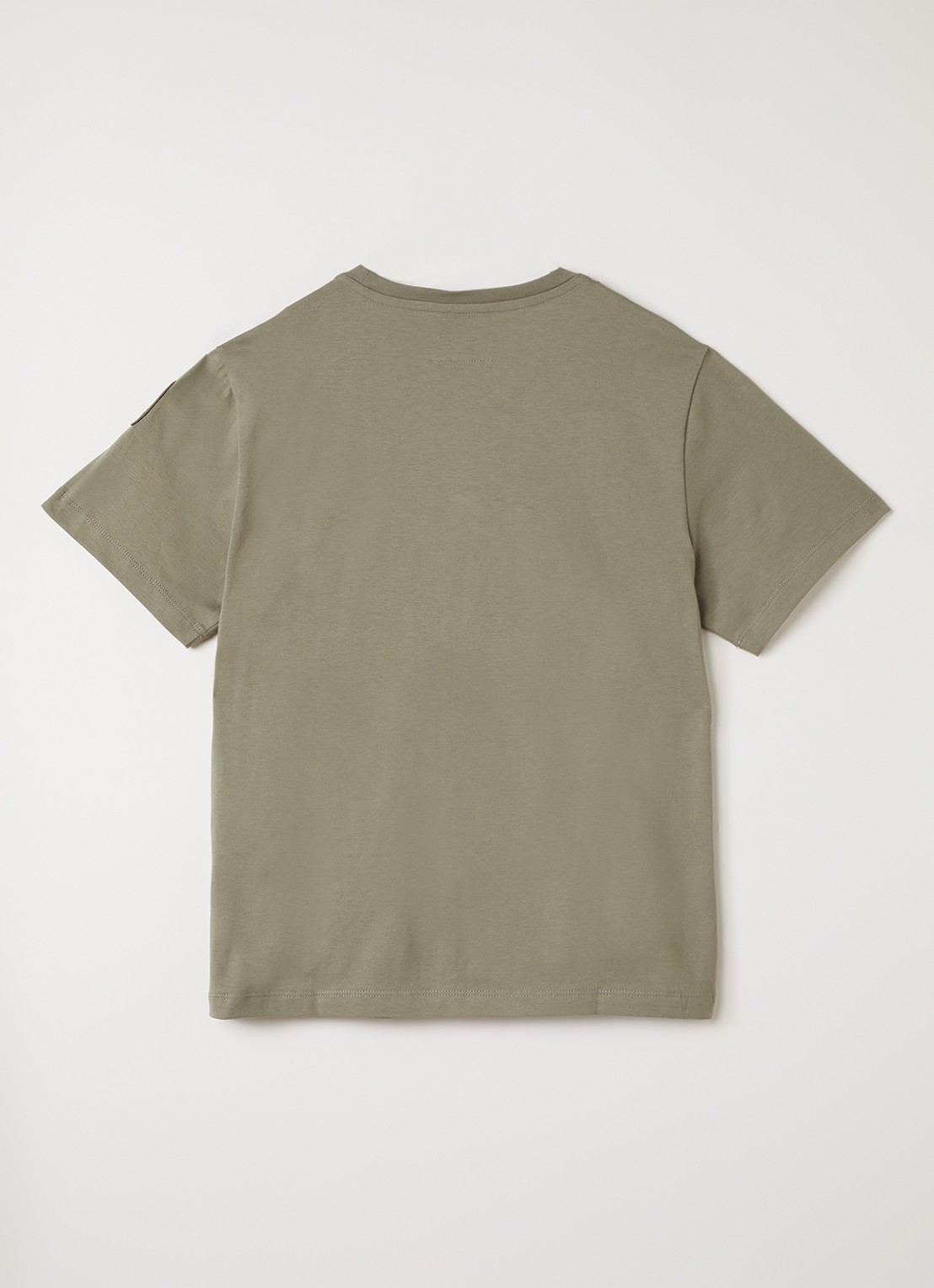 Parajumpers Iseo T-shirt met logoprint - voorkant 2 olijfgroen