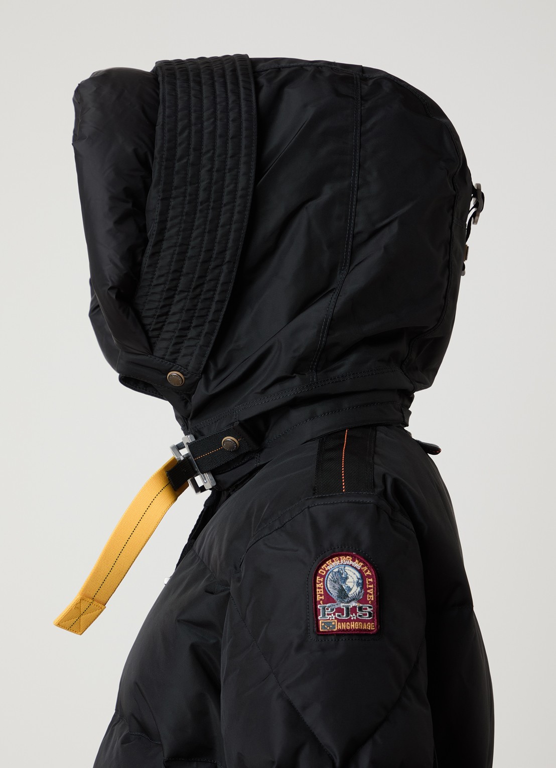 Parajumpers Jas met donsvulling en opgestikte zakken - detail 4 zwart