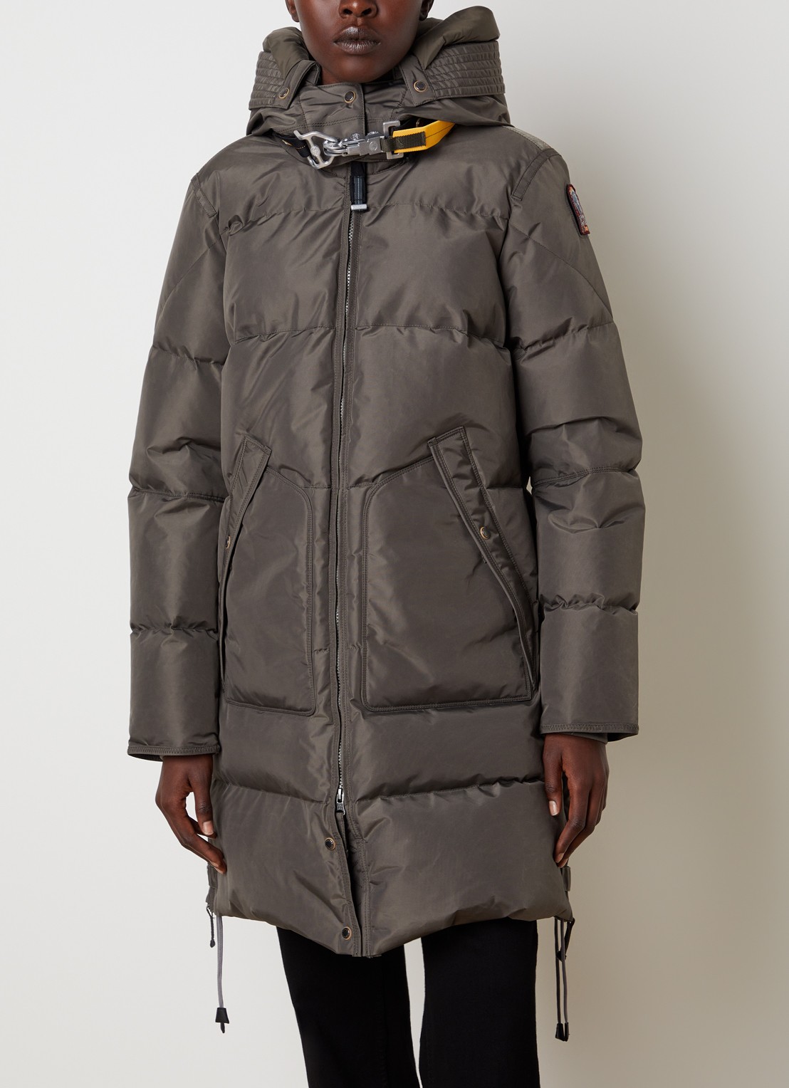 Parajumpers Jas met donsvulling en opgestikte zakken - detail olijfgroen