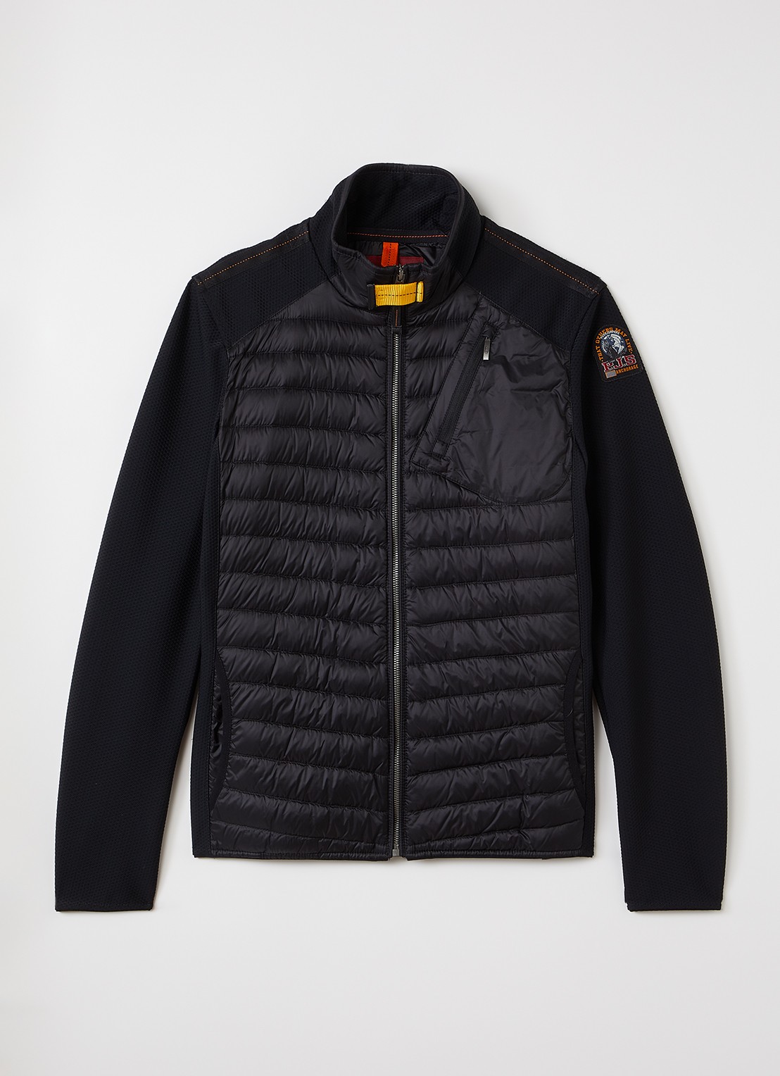 Parajumpers Jayden gewatteerd jack met donsvulling - voorkant zwart