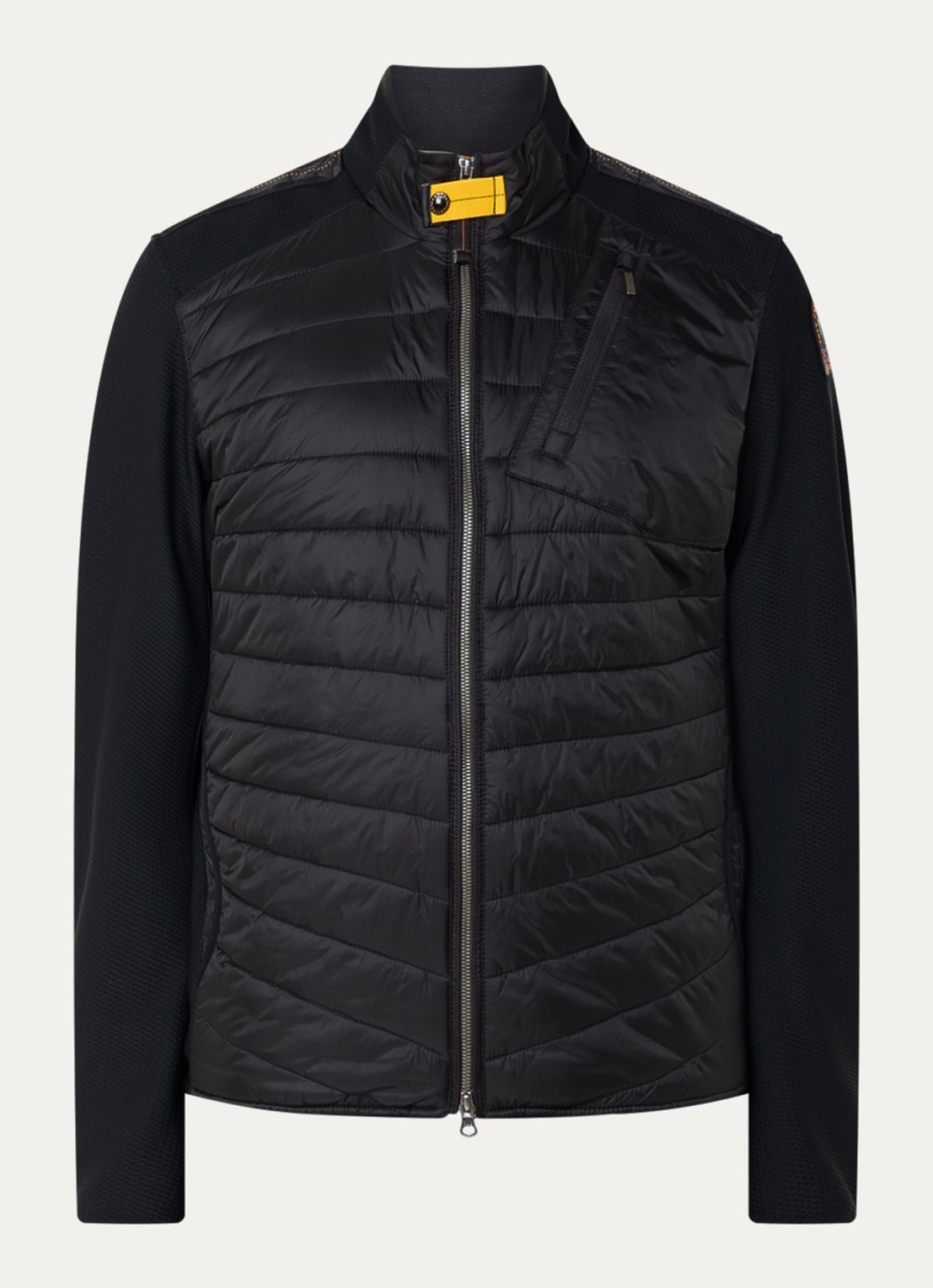 Parajumpers Jayden jack met gewatteerd voorpand en steekzakken - voorkant 2 zwart