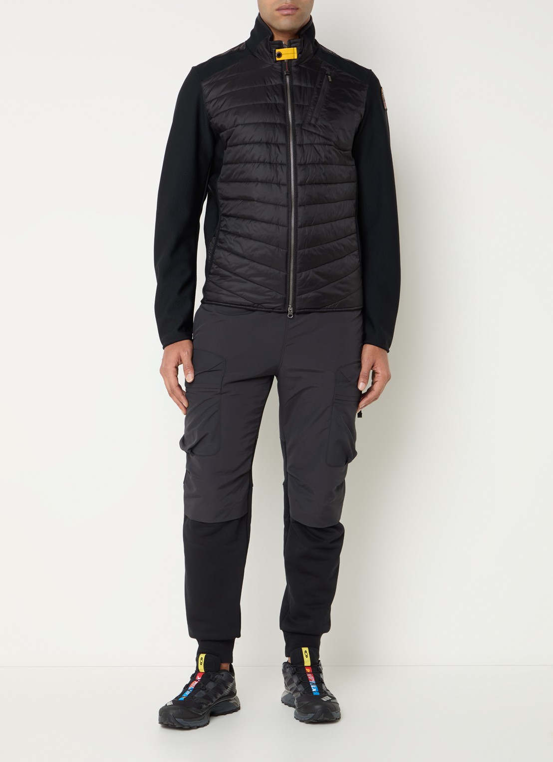 Parajumpers Jayden jack met gewatteerd voorpand en steekzakken - voorkant 3 zwart