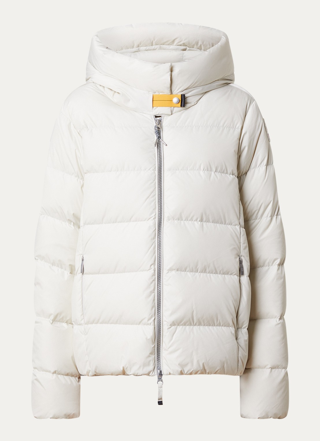 Parajumpers Jinny jas met donsvulling en steekzakken - voorkant wit
