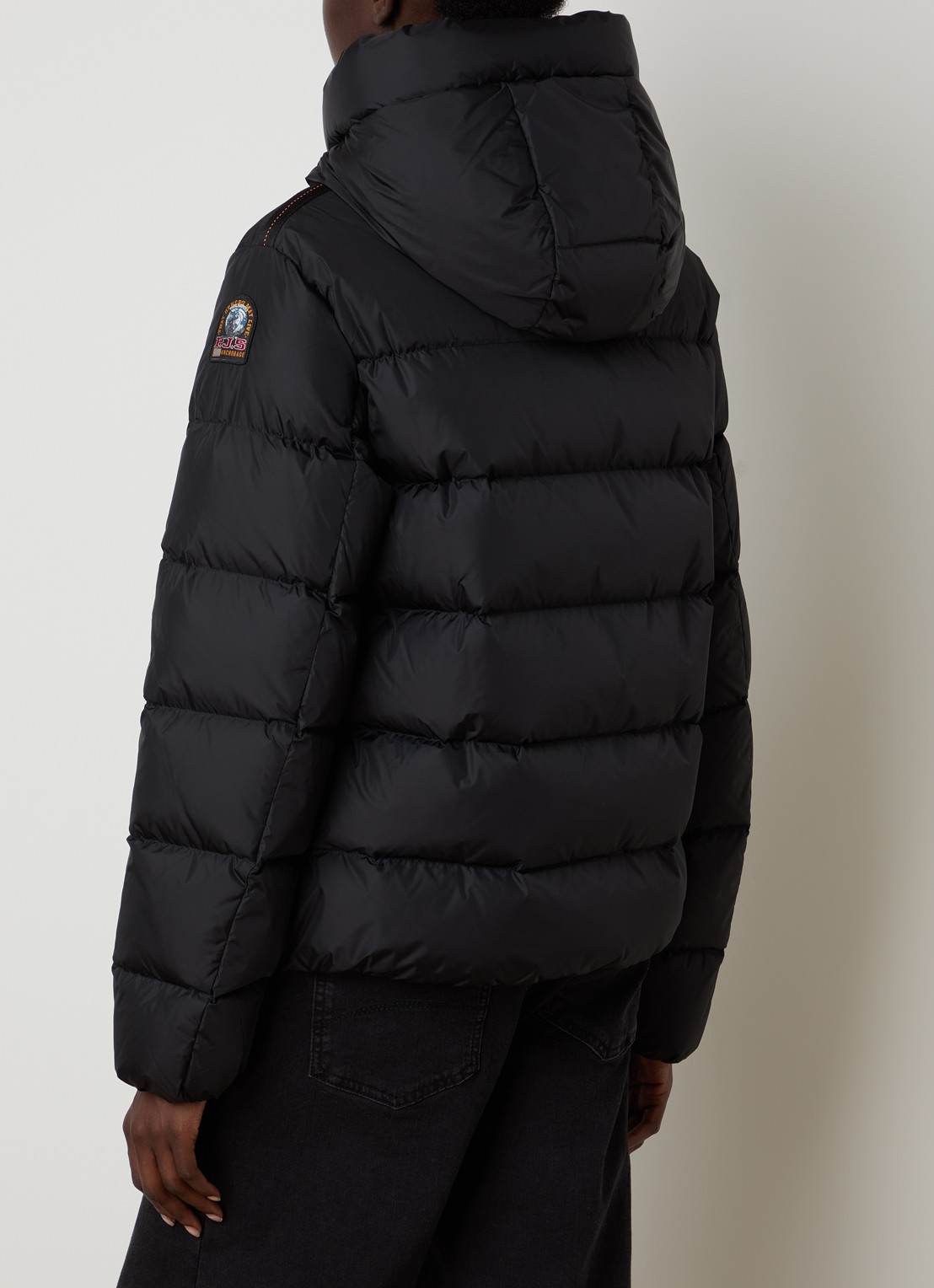 Parajumpers Jinny jas met donsvulling en steekzakken - achterkant 6 zwart