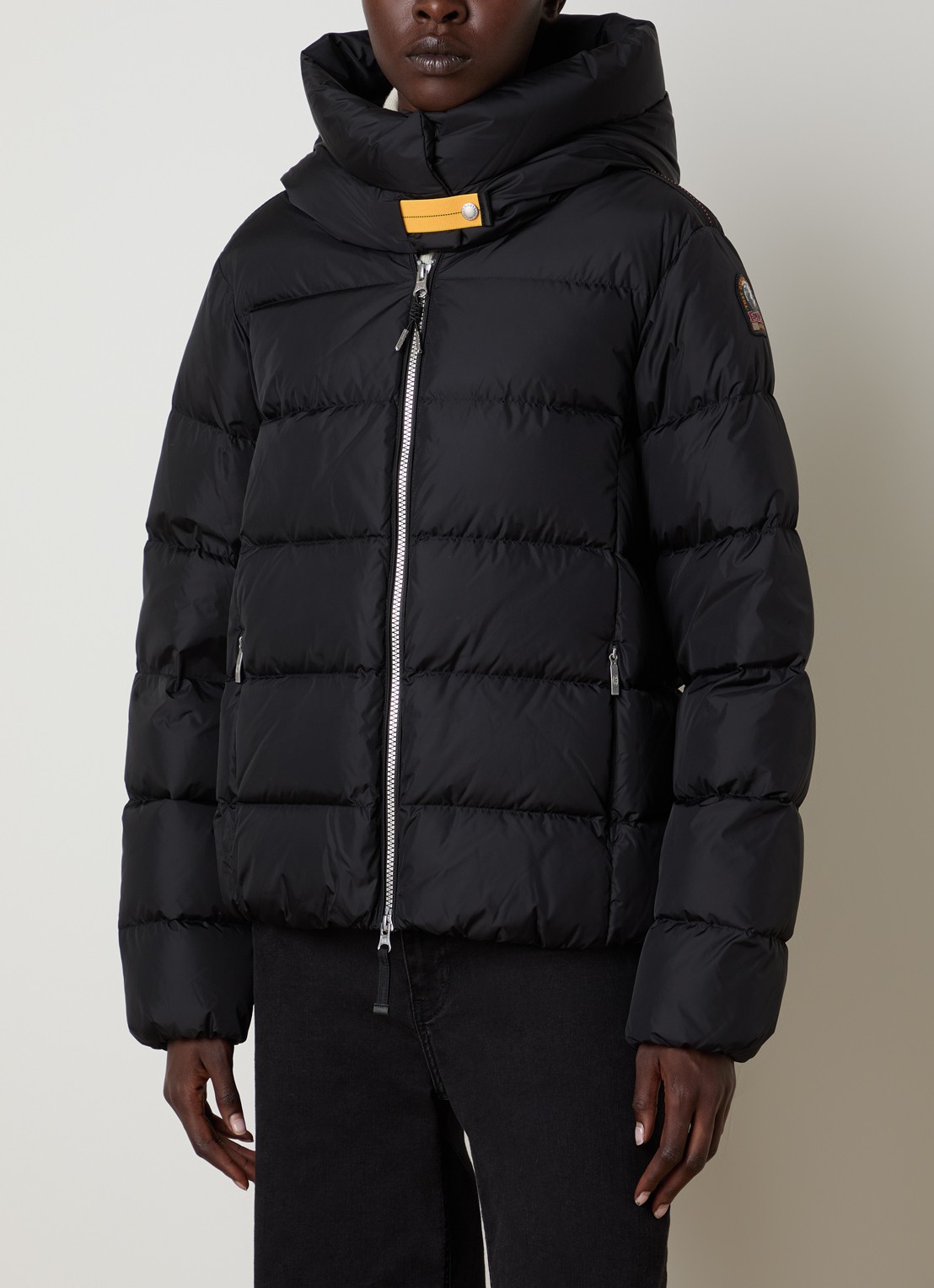 Parajumpers Jinny jas met donsvulling en steekzakken - detail 3 zwart