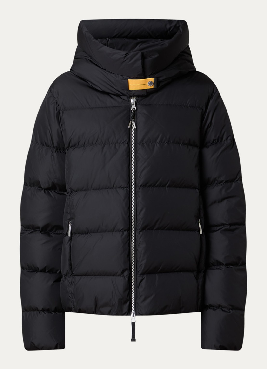 Parajumpers Jinny jas met donsvulling en steekzakken - voorkant zwart
