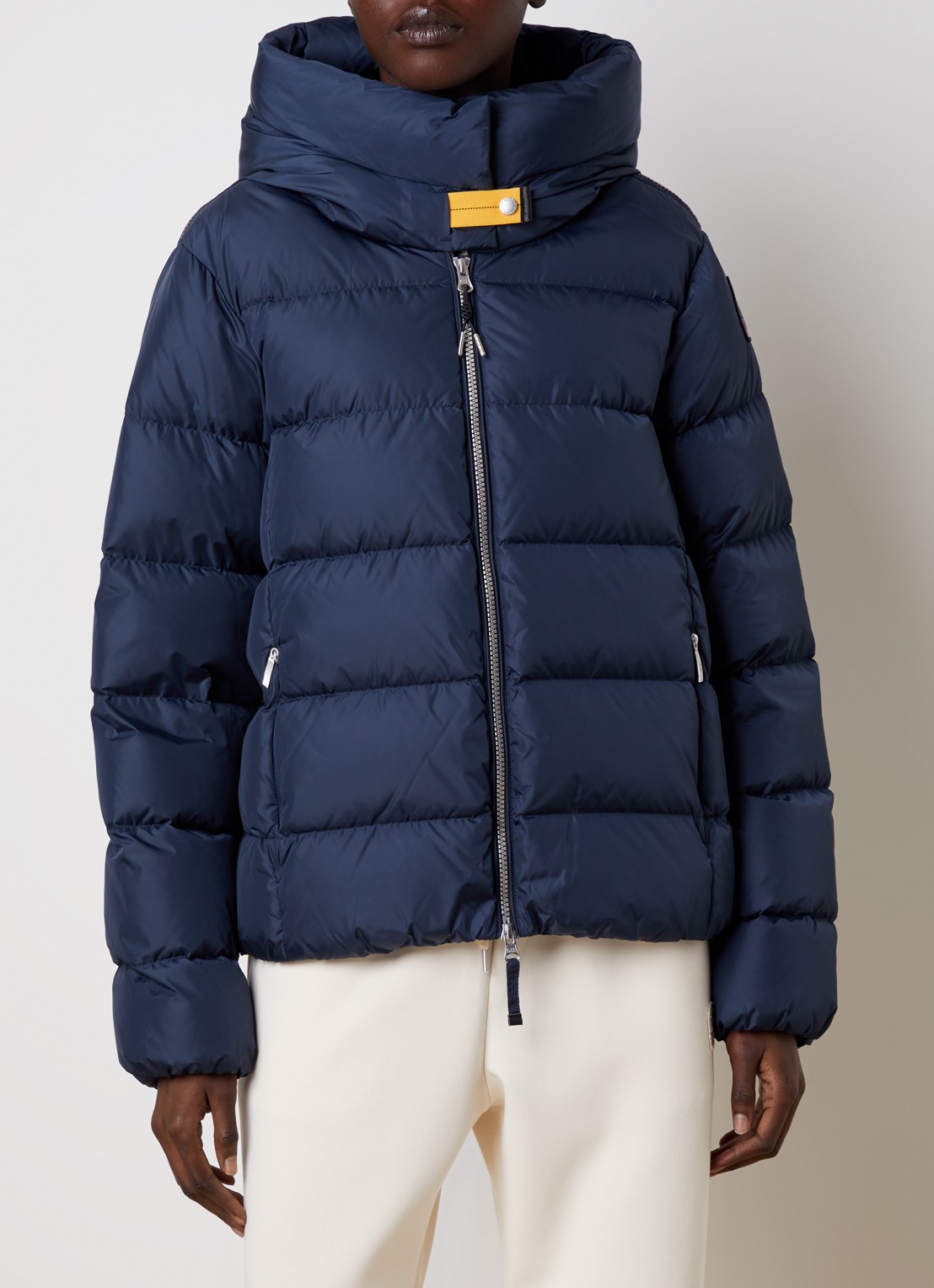 Parajumpers Jinny jas met donsvulling en steekzakken - detail indigo