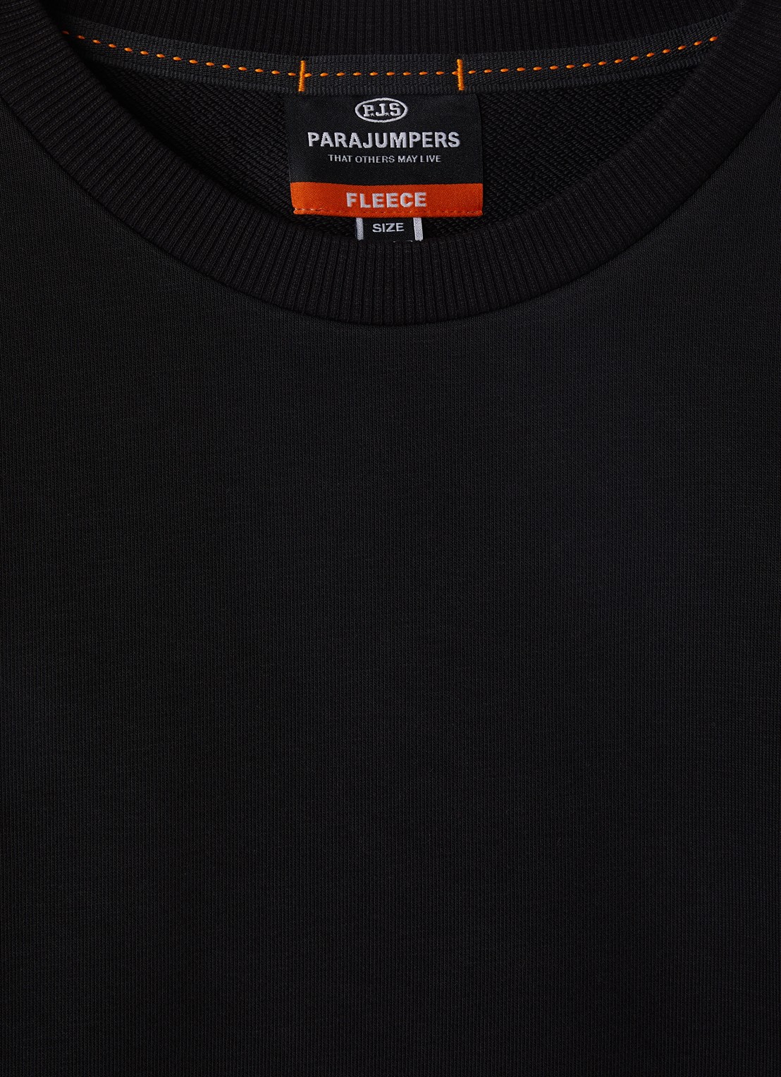 Parajumpers K2 sweater met logo - detail zwart