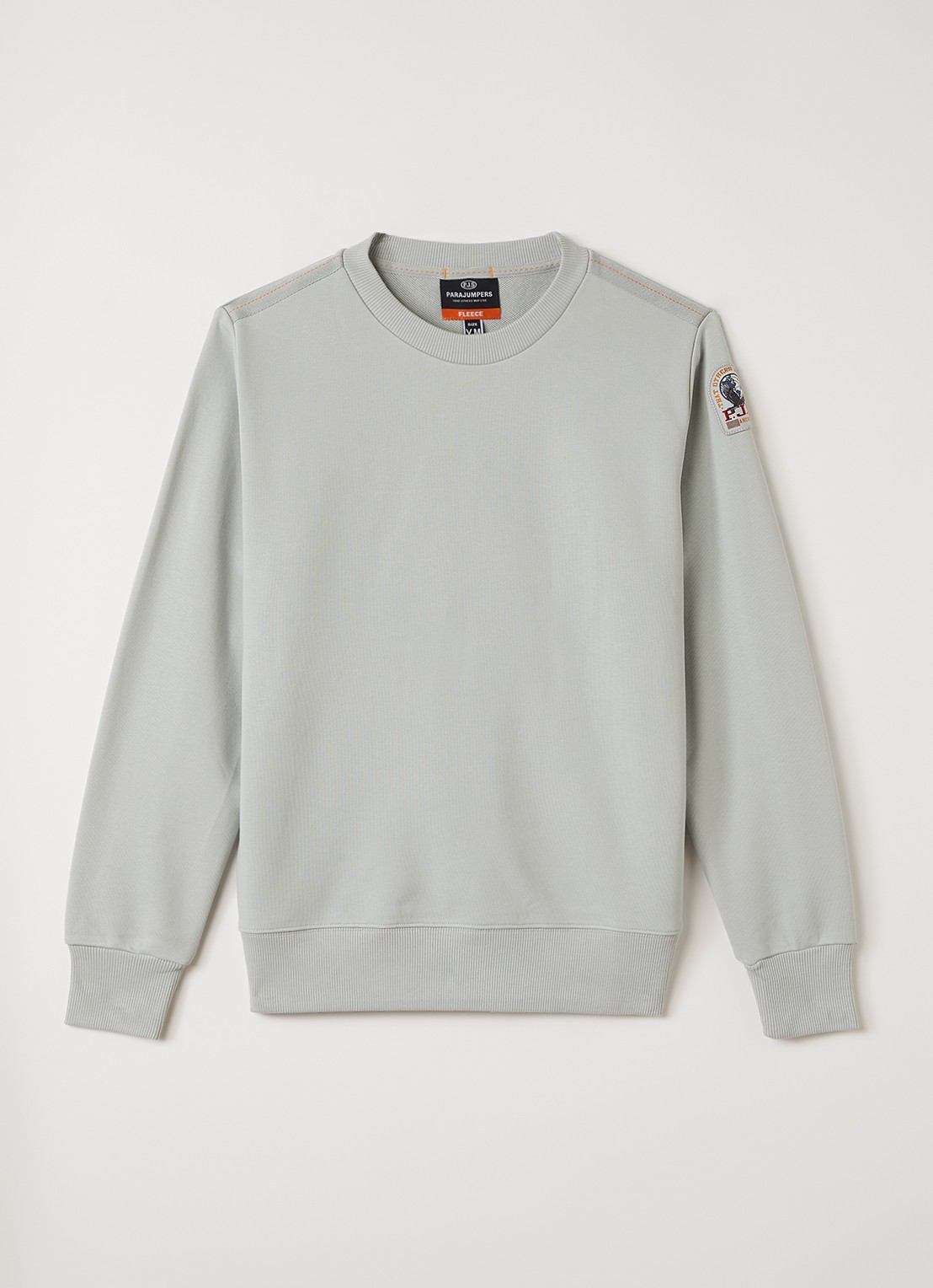 Parajumpers K2 sweater met logo - voorkant 2 grijs