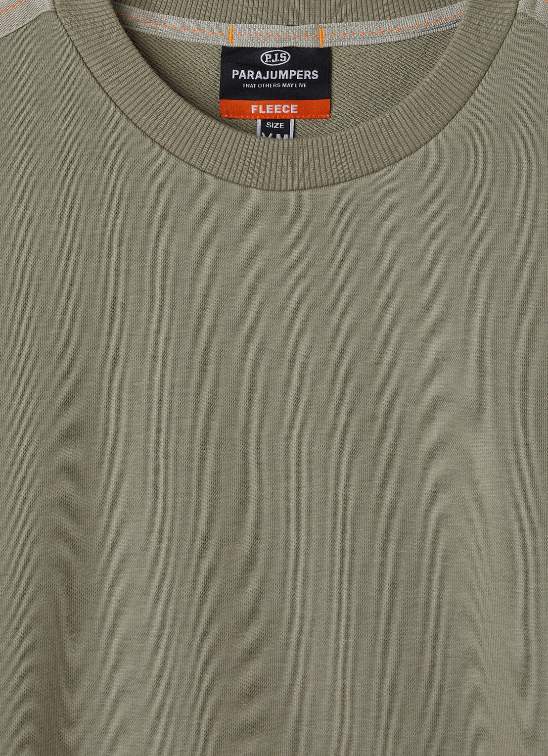 Parajumpers K2 sweater met logo - detail 3 olijfgroen