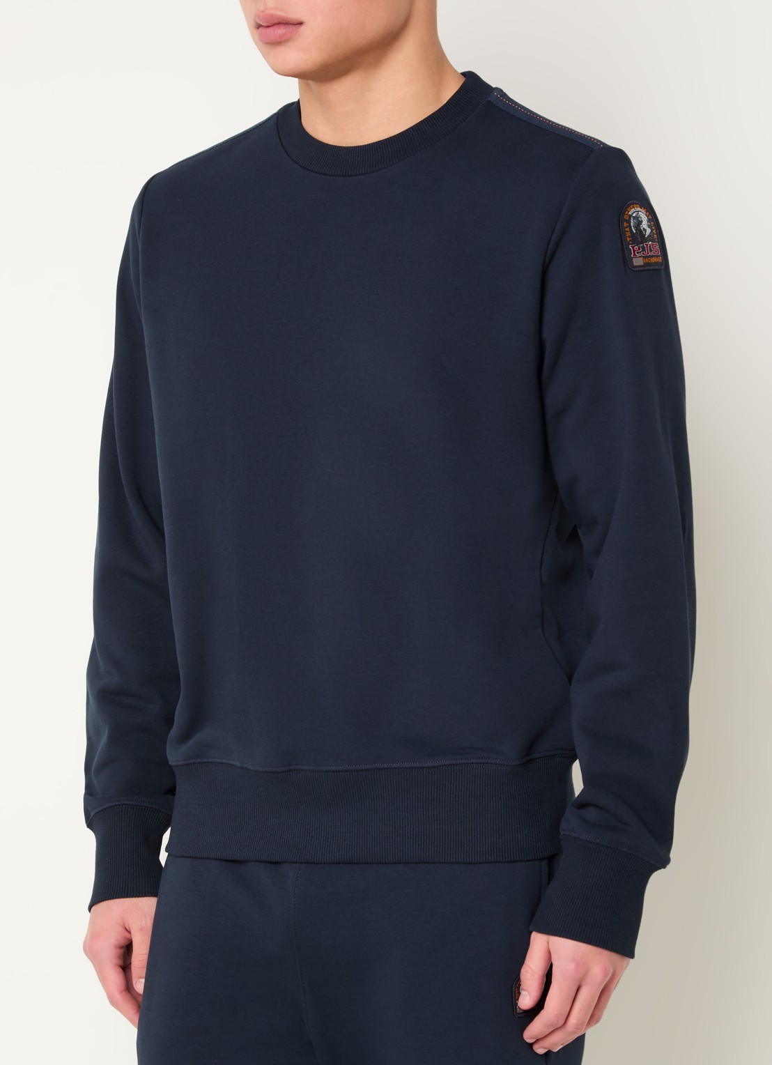Parajumpers K2 sweater met logo - detail donkerblauw