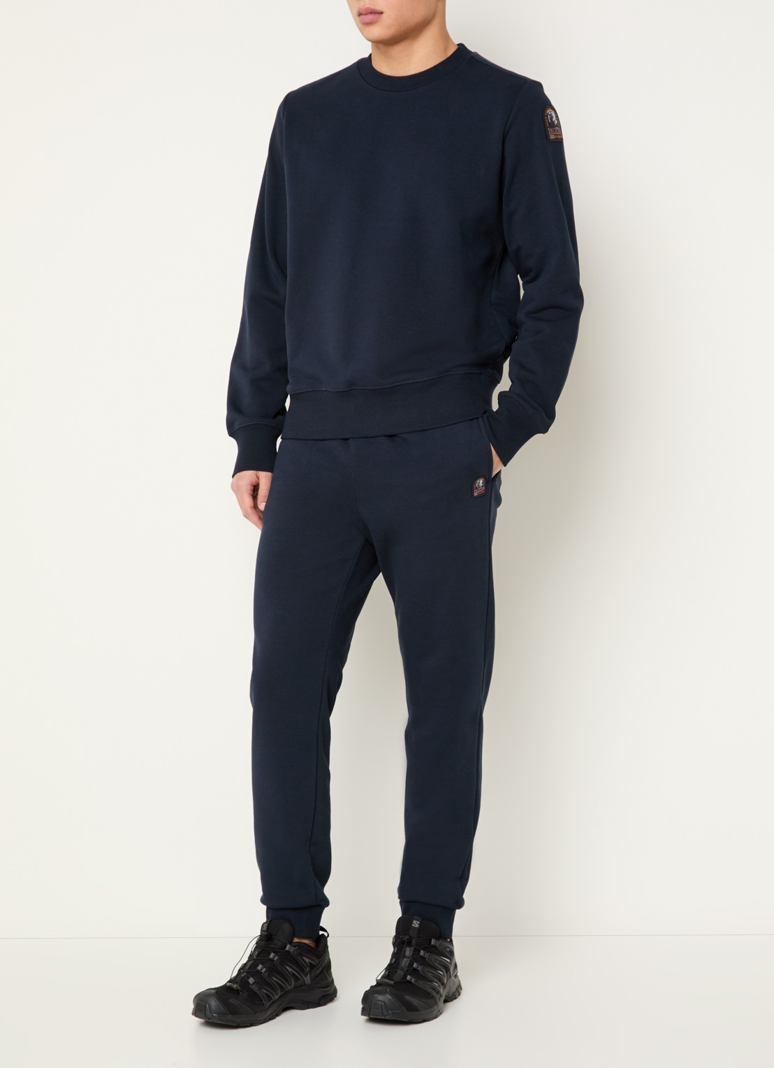 Parajumpers K2 sweater met logo - voorkant 4 donkerblauw