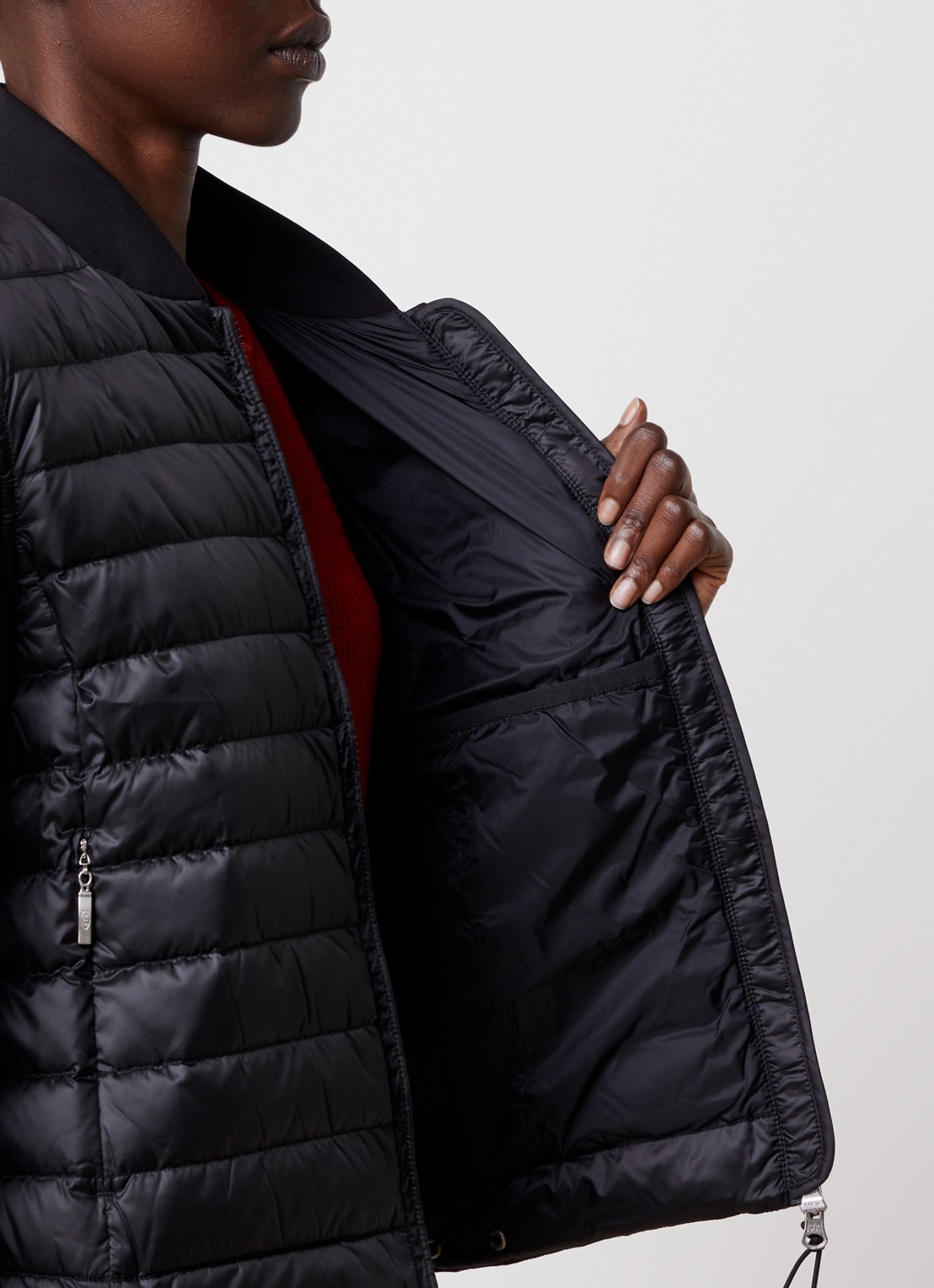 Parajumpers Kalysta jack met donsvulling en ritszakken - detail 5 zwart