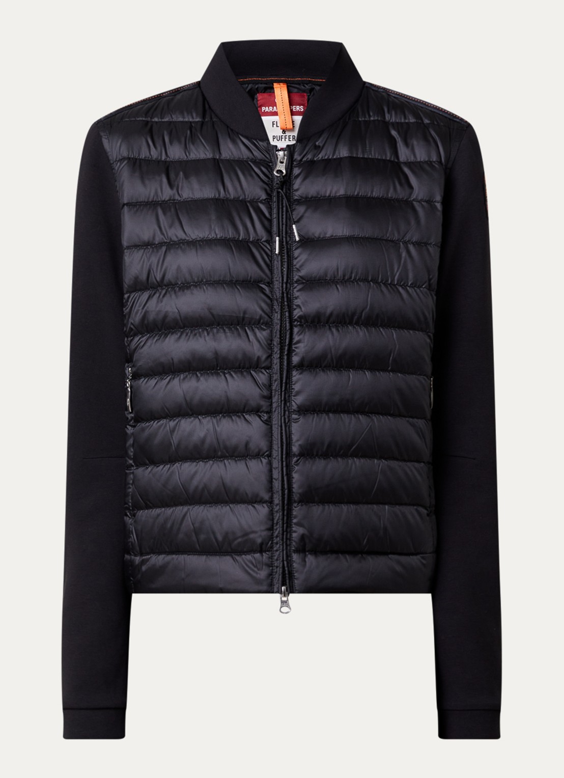 Parajumpers Kalysta jack met donsvulling en ritszakken - voorkant 2 zwart