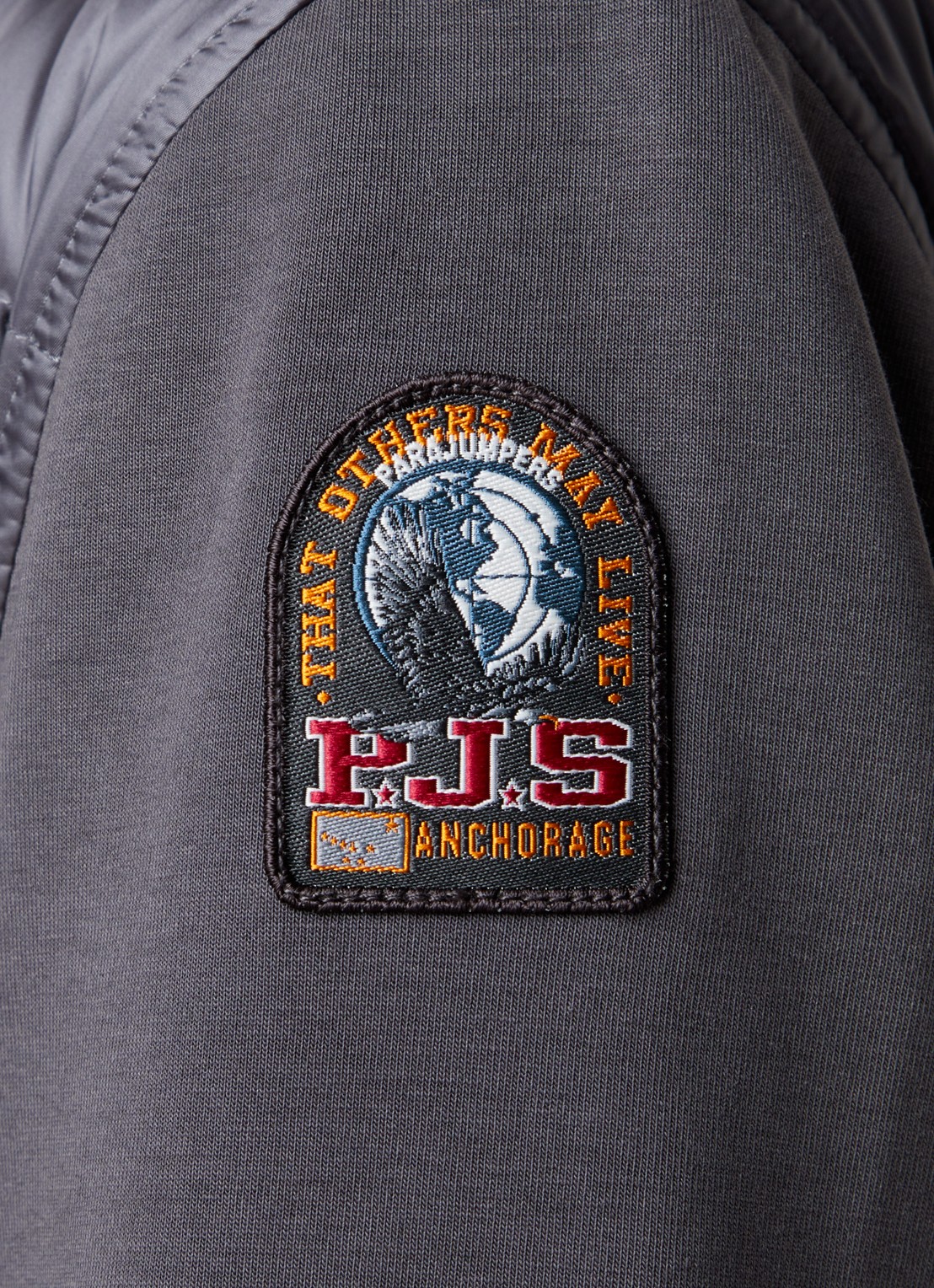 Parajumpers Kalysta jack met donsvulling en ritszakken - detail 3 donkergrijs