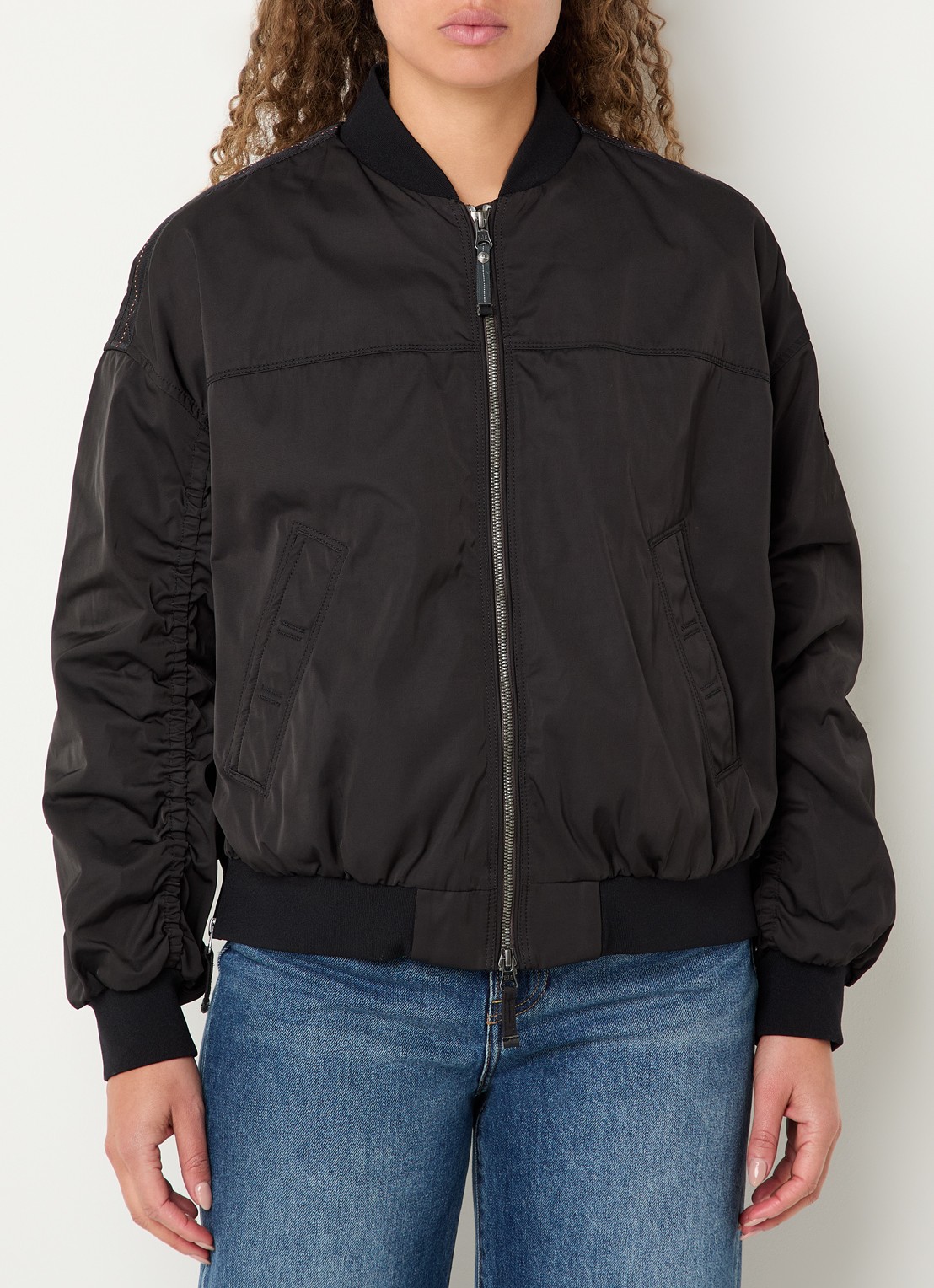 Parajumpers Kathryn bomberjack met steekzakken - detail 4 zwart